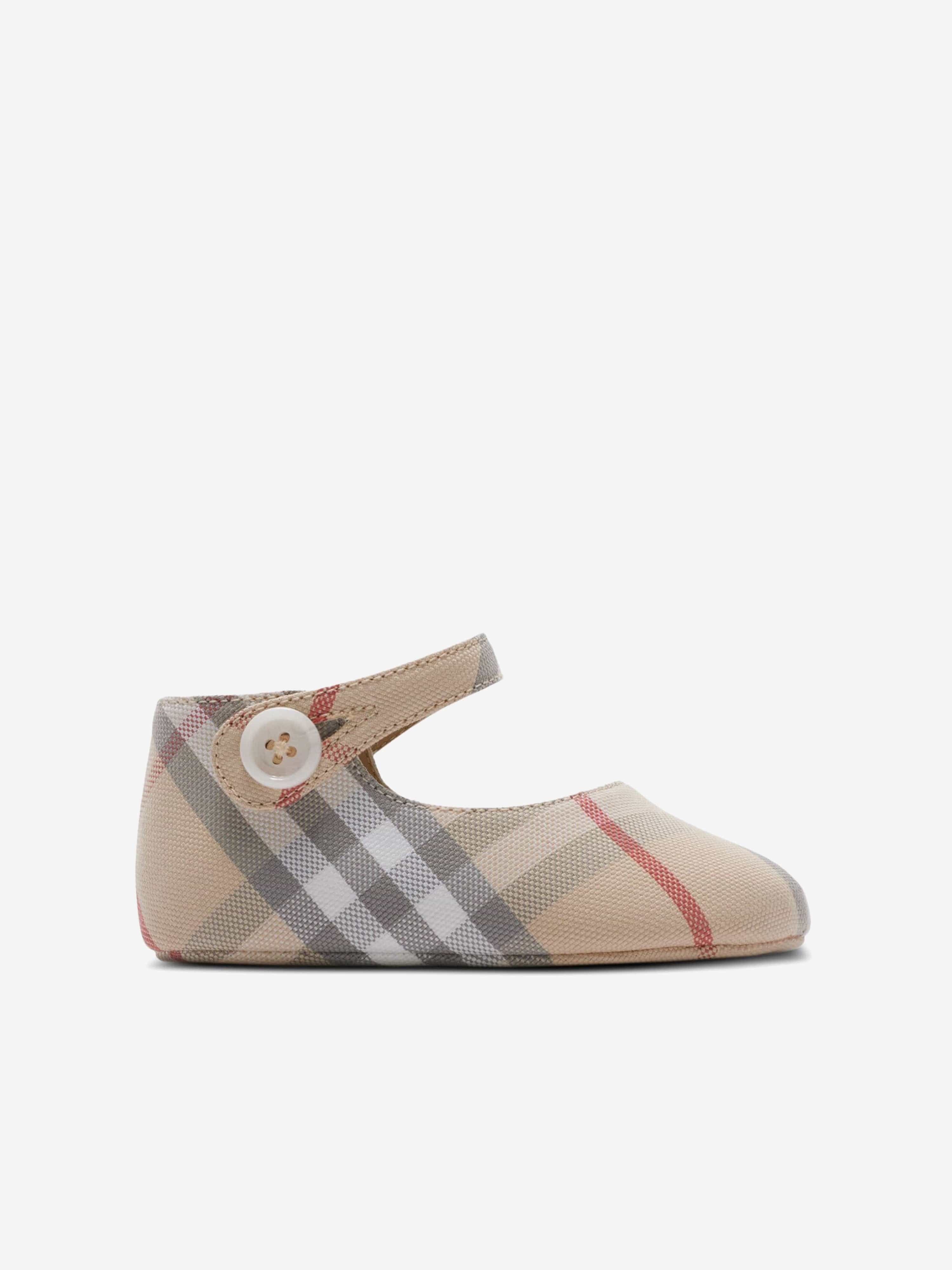 Burberry Baby Girls Taylor Pre-Walker Shoes in Beige Cheap Finishline
