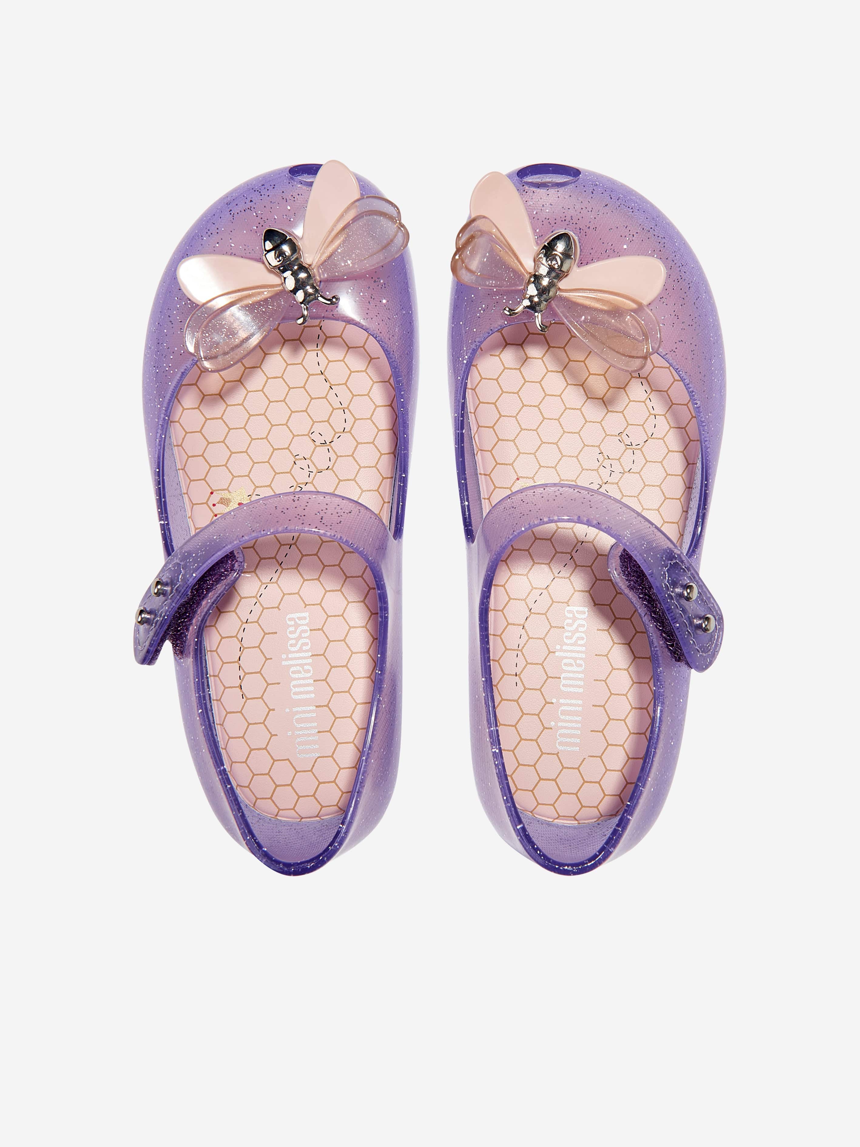 Mini Melissa Girls Mini Ultragirl Bugs Ballerinas in Purple Cheap Sale Footaction