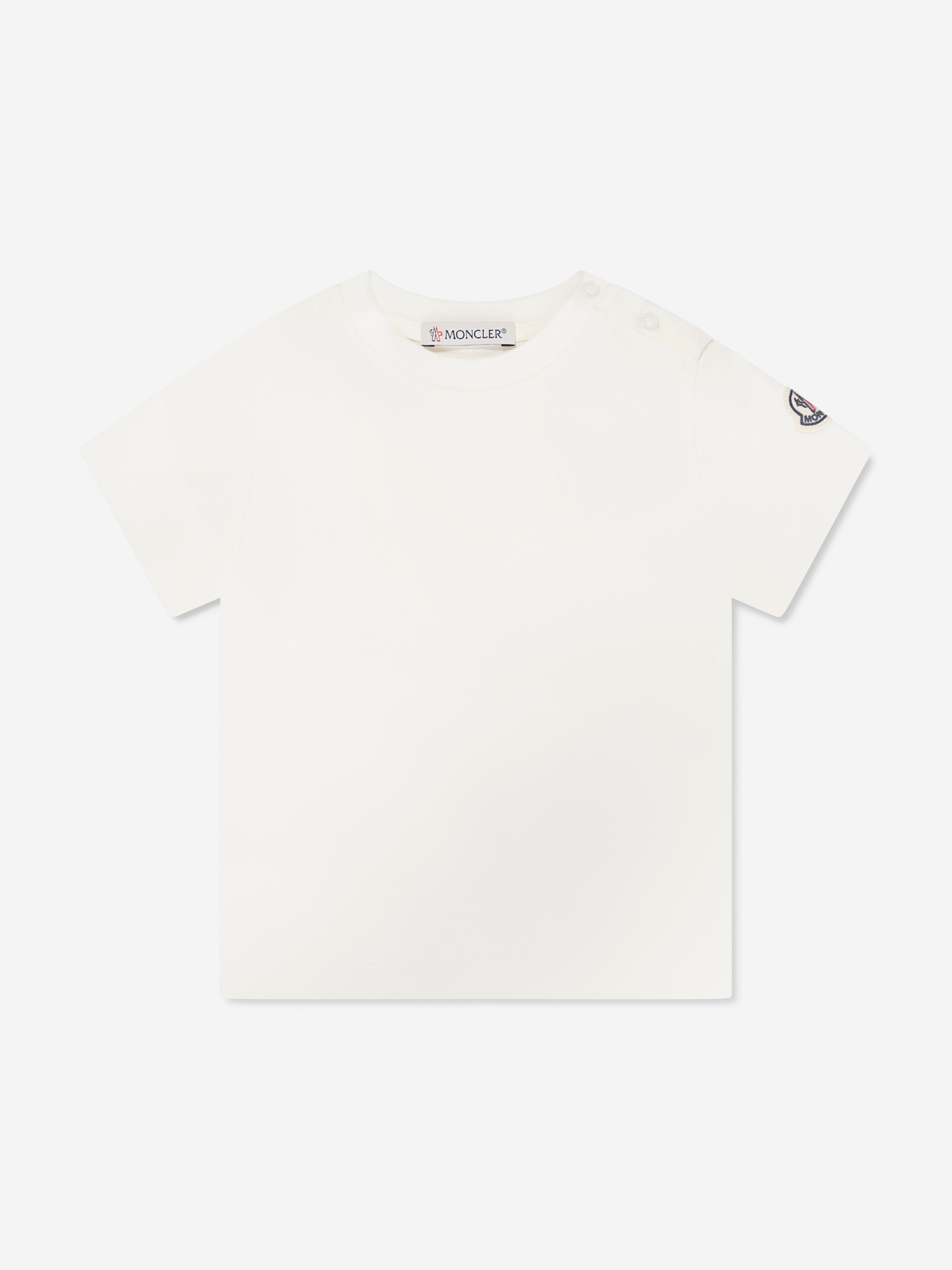 Moncler Enfant Baby Girls Logo Romper in Ivory Discount Shop Offer