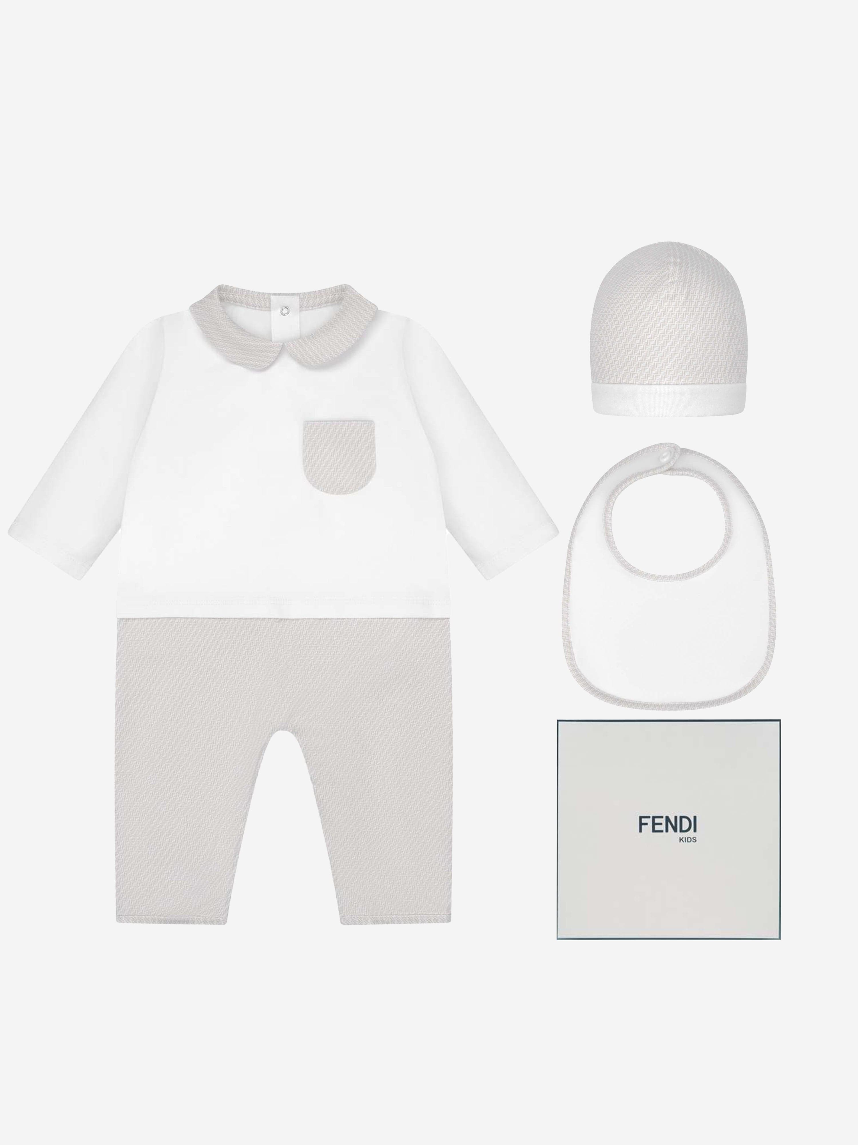 Fendi Fendi Baby Cotton Gift Set Best For Sale