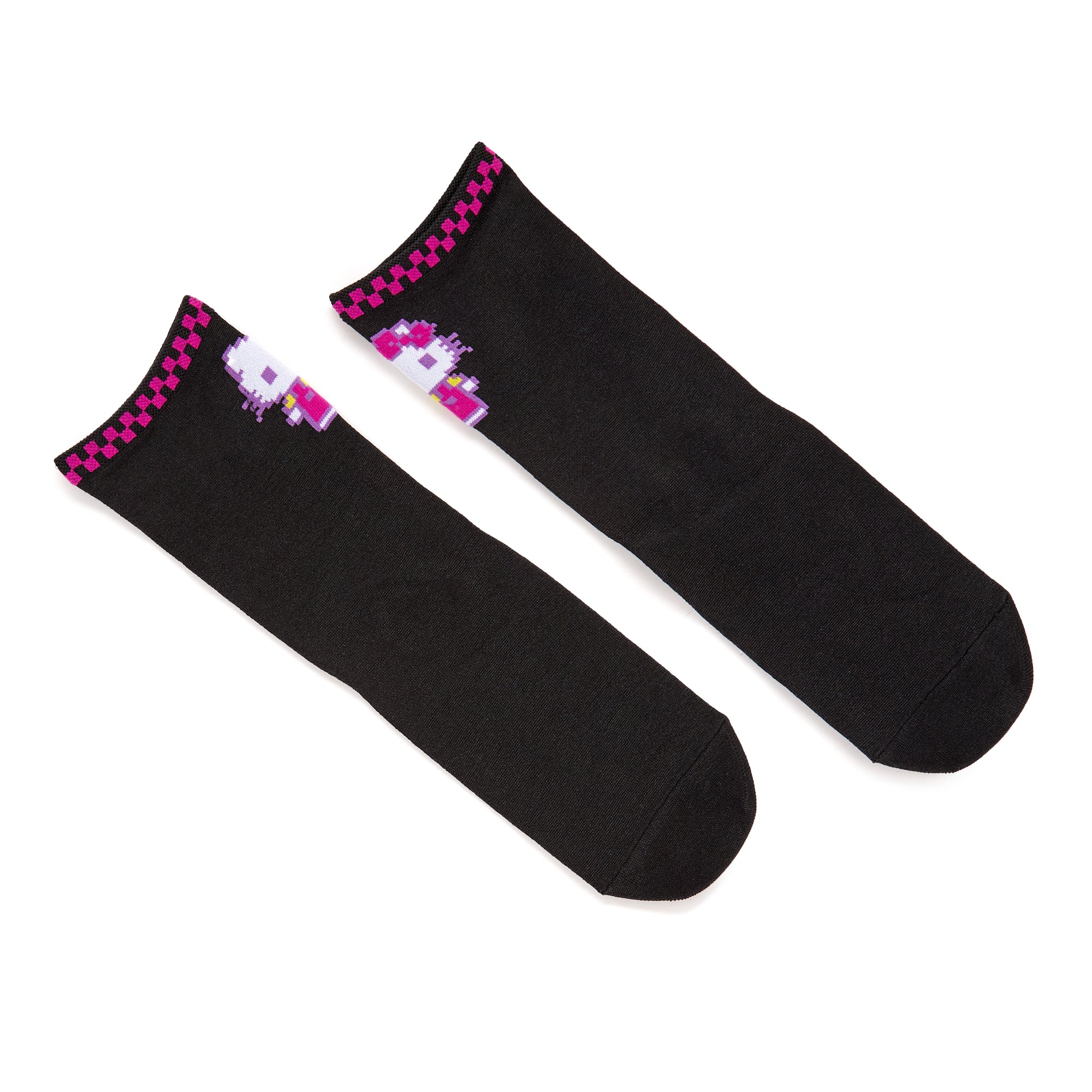 Hello Kitty Pink Crew Sock (Retro Pixel Series) Free Shipping 2025 New