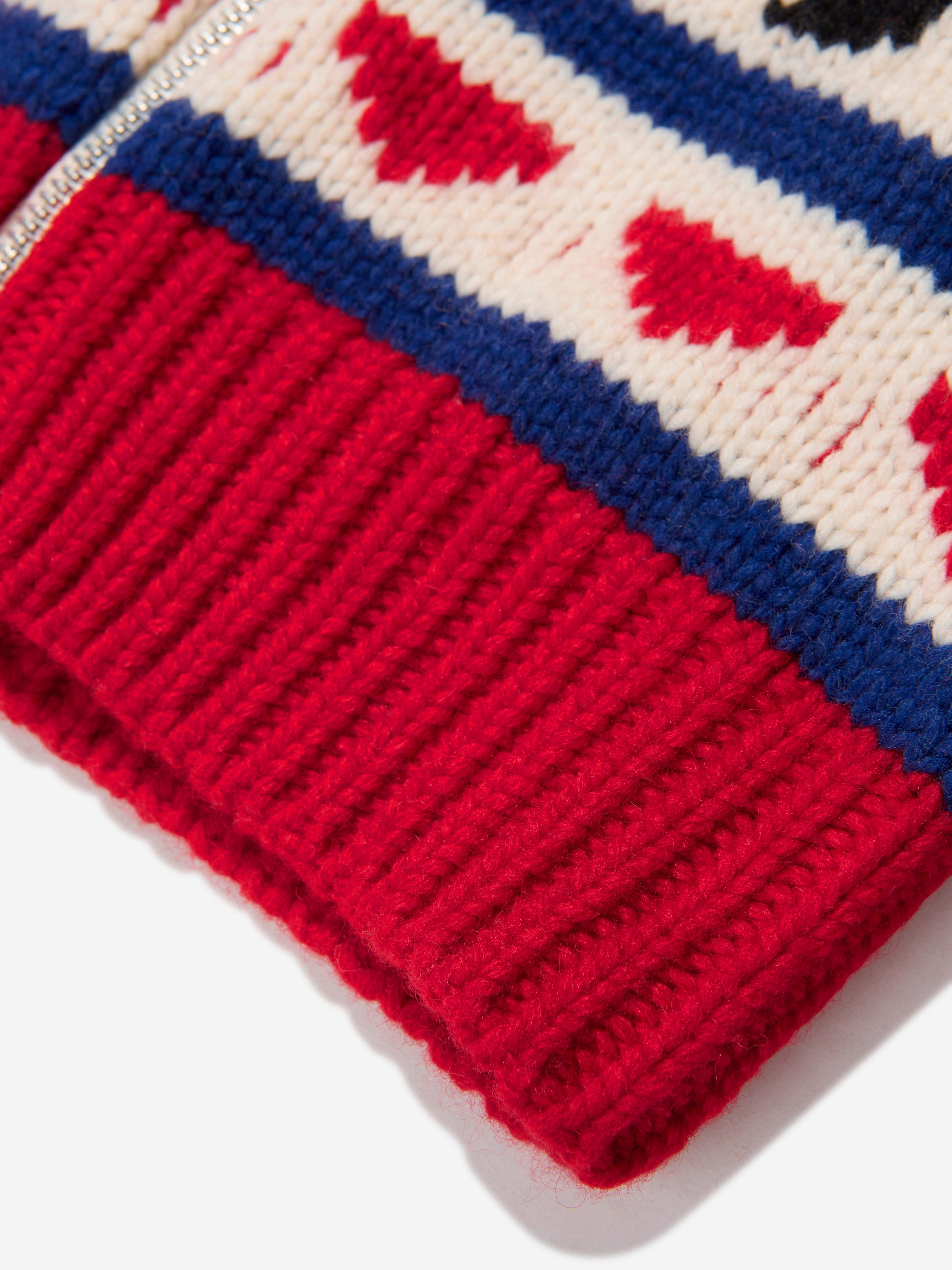 Dsquared2 Kids Wool Knitted Zip Up Jumper Cheap Pices Authentic