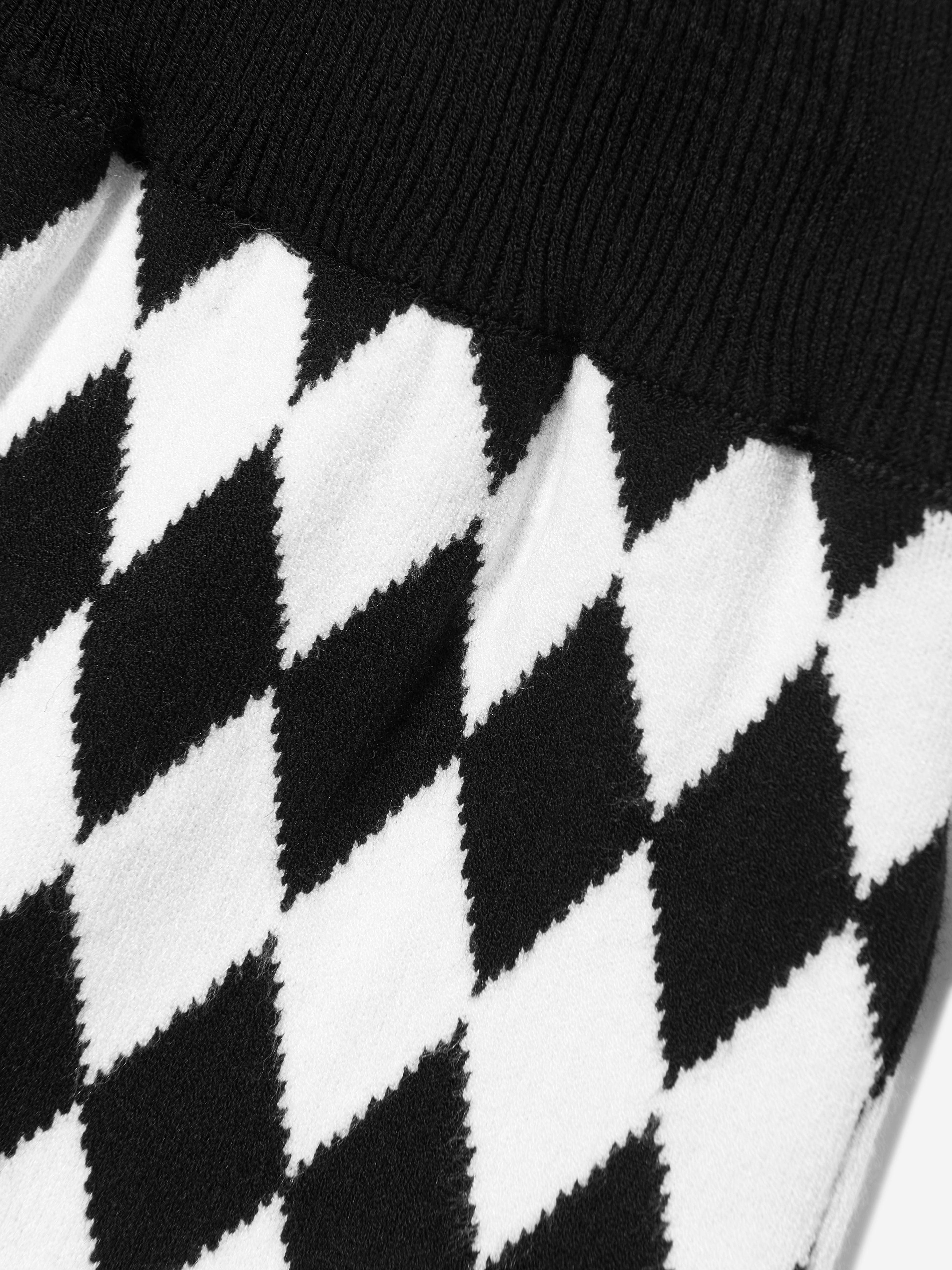 Balmain Girls Knitted Skirt in Black How Much Online
