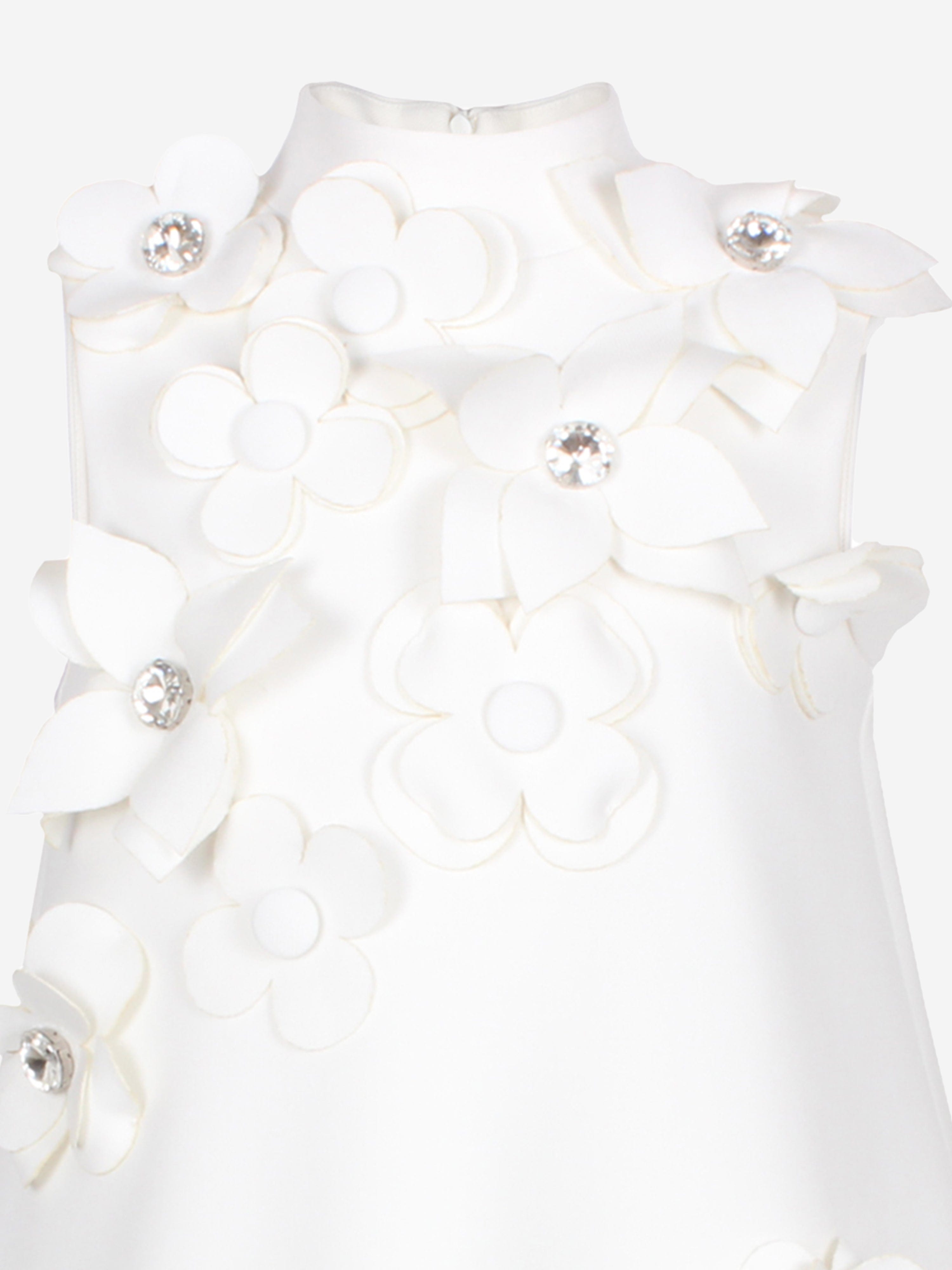 Jessie And James Girls Willow Flower Dress in White Discount Best Pices