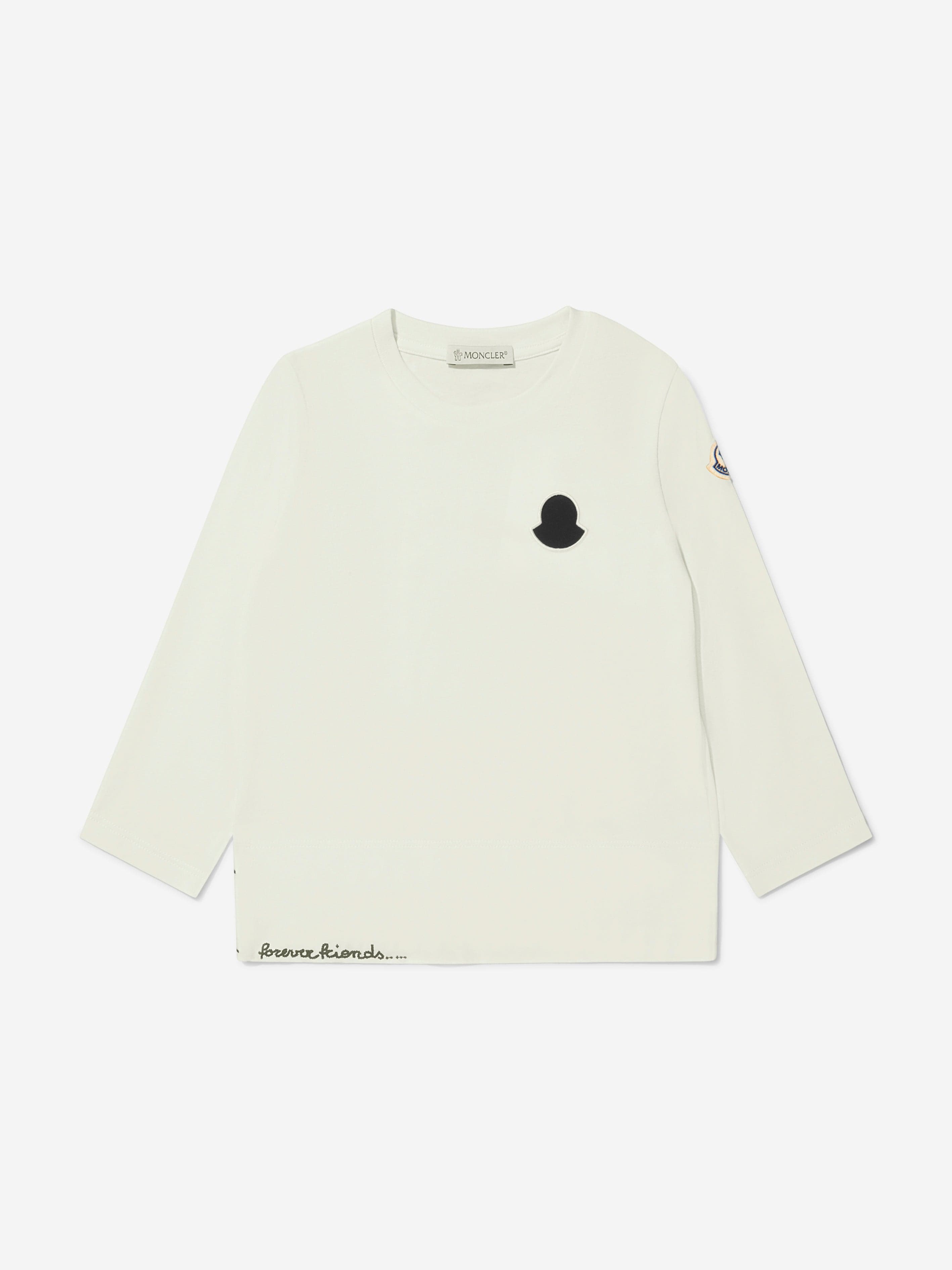 Moncler Enfant Girls Long Sleeve Logo T-Shirt Buy Cheap Visit