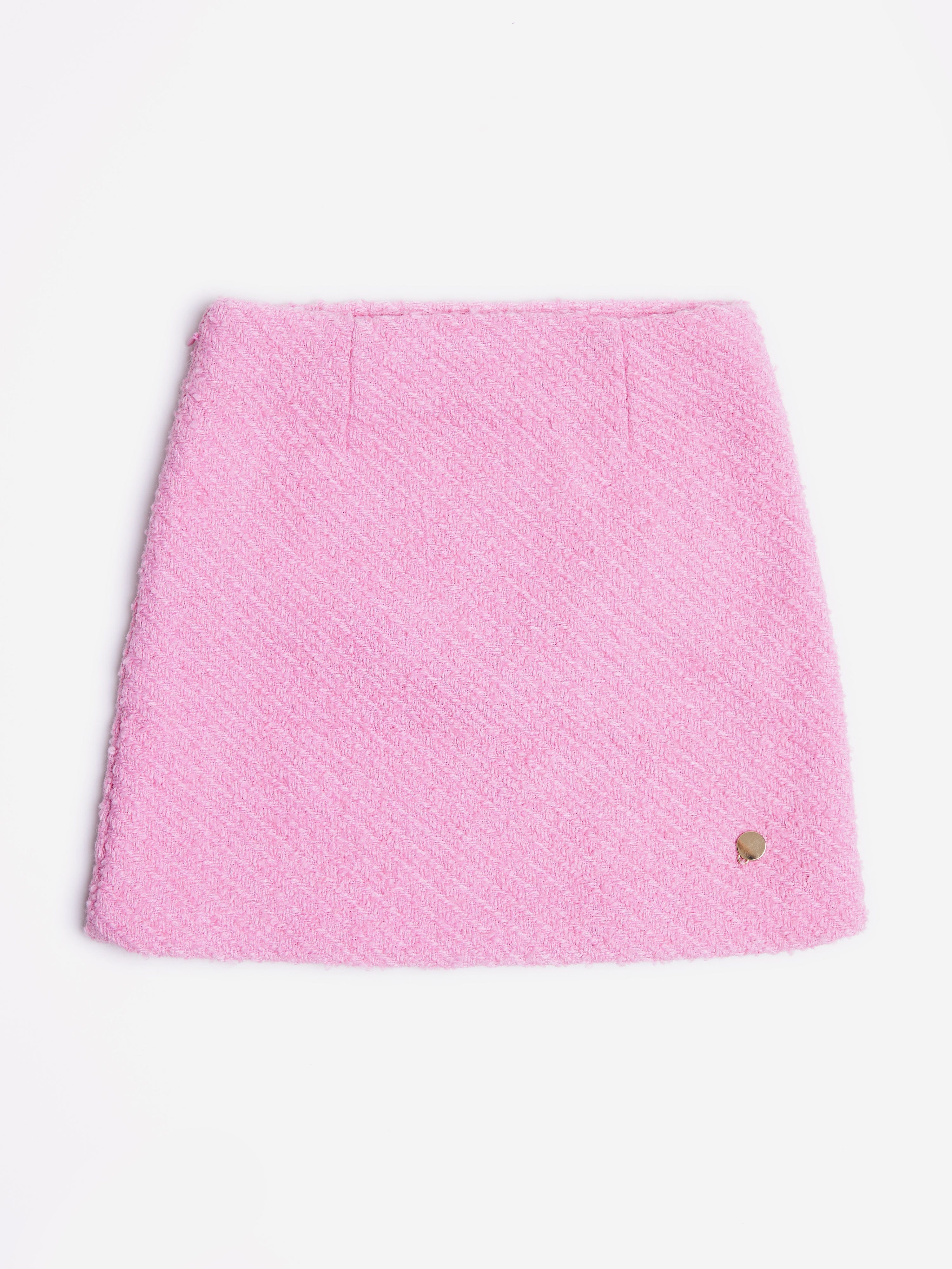 BCBG Girls Tweed Pencil Skirt in Pink Discount Recommend