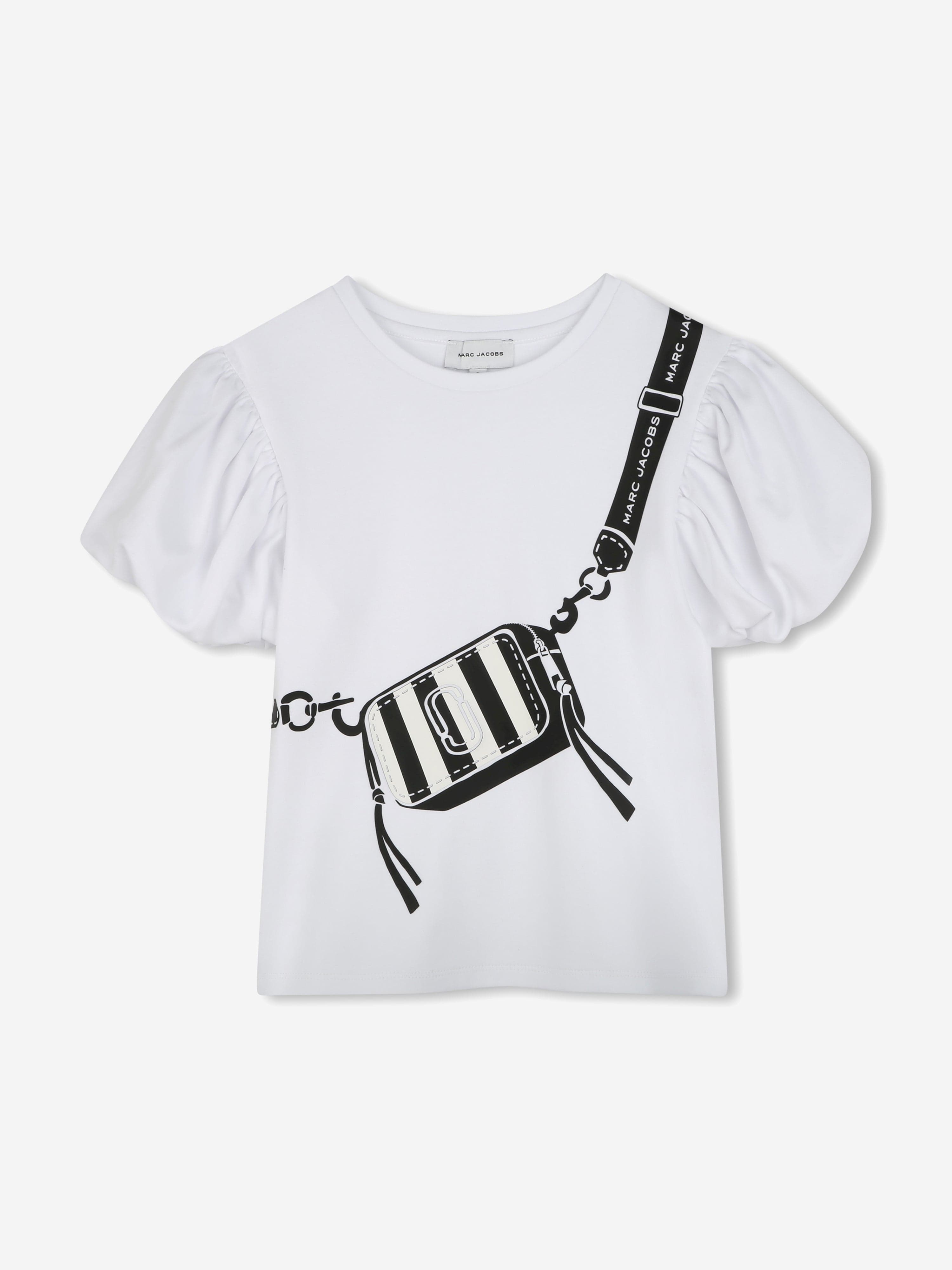Girls Snapshot Bag Print T-Shirt in White Footlocker Finishline Online