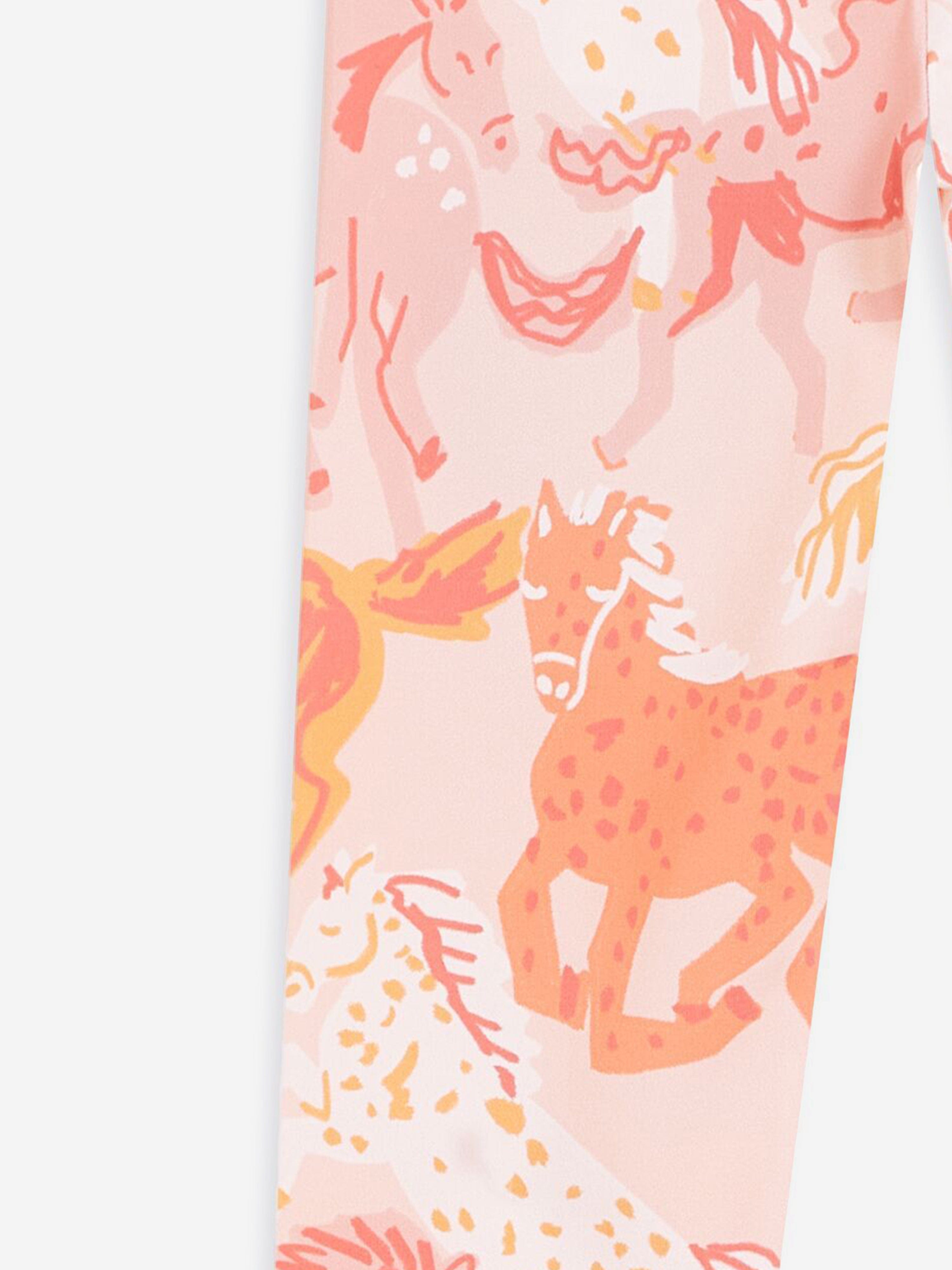 Stella McCartney Girls Horse Leggings in Pink Free Shipping Perfect