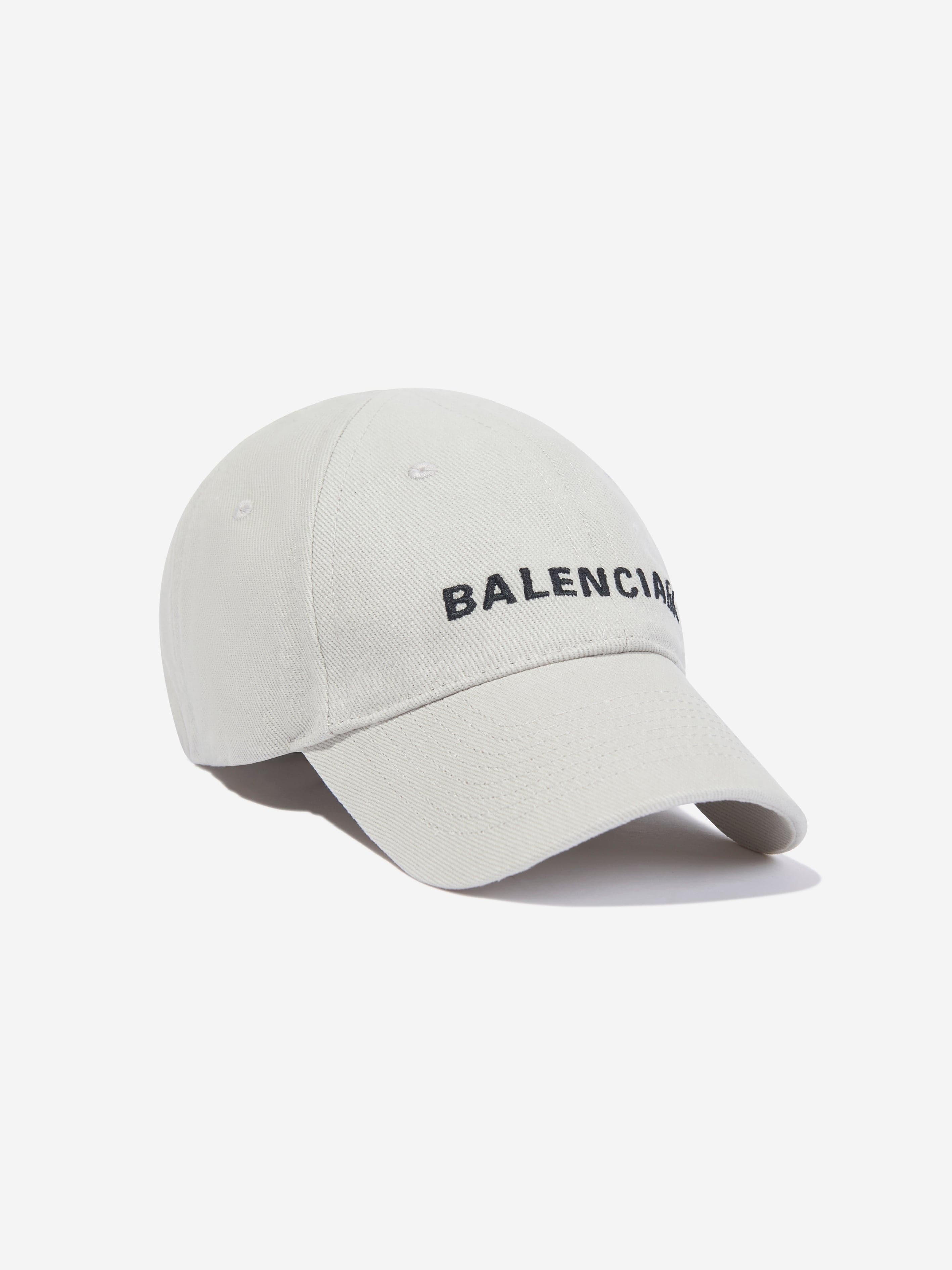 Balenciaga Kids Logo Cap in Ivory Sale Clearance