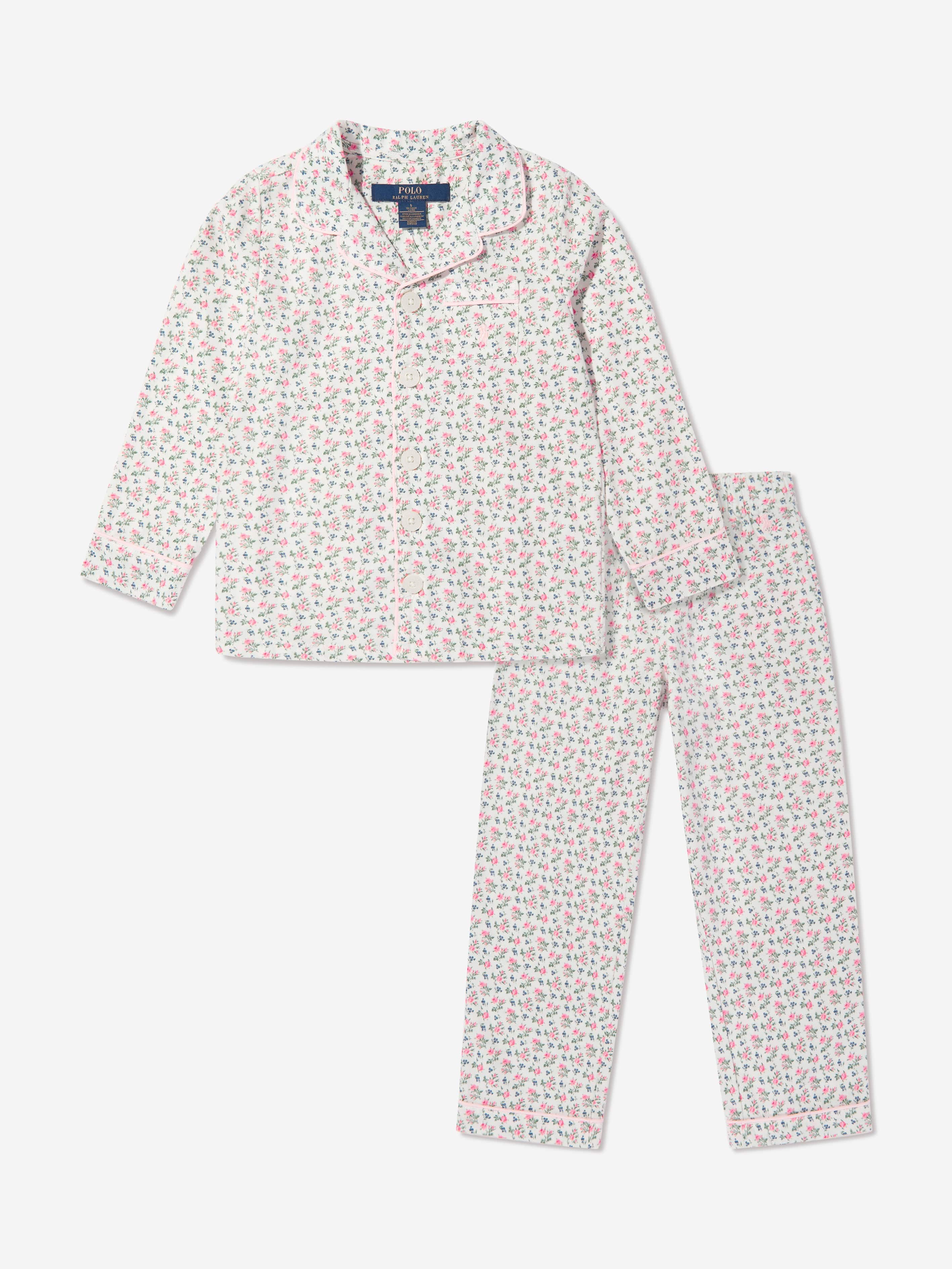 Ralph Lauren Girls Pyjama Set in Ivory Clearance Amazing Pice