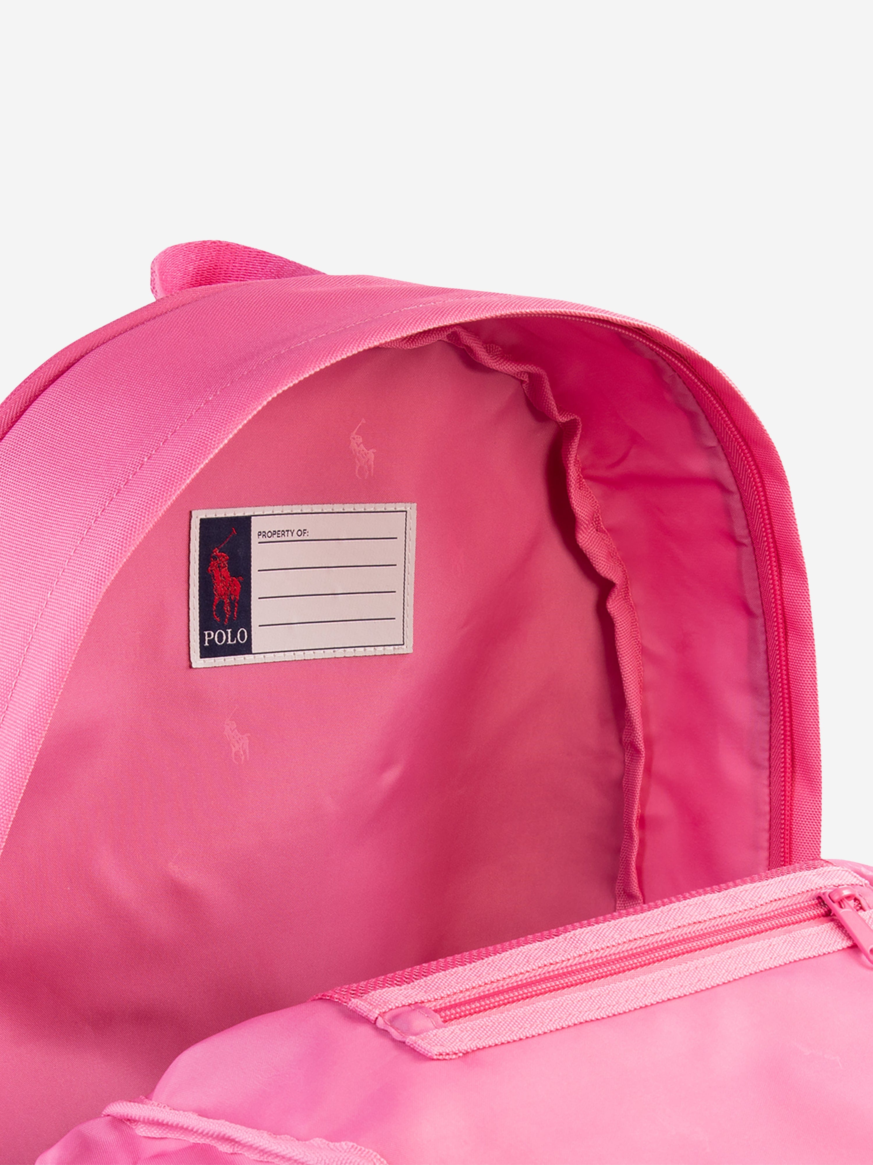 Girls Polo Bear Backpack in Pink (35.5cm) Cheap Sale Cheap