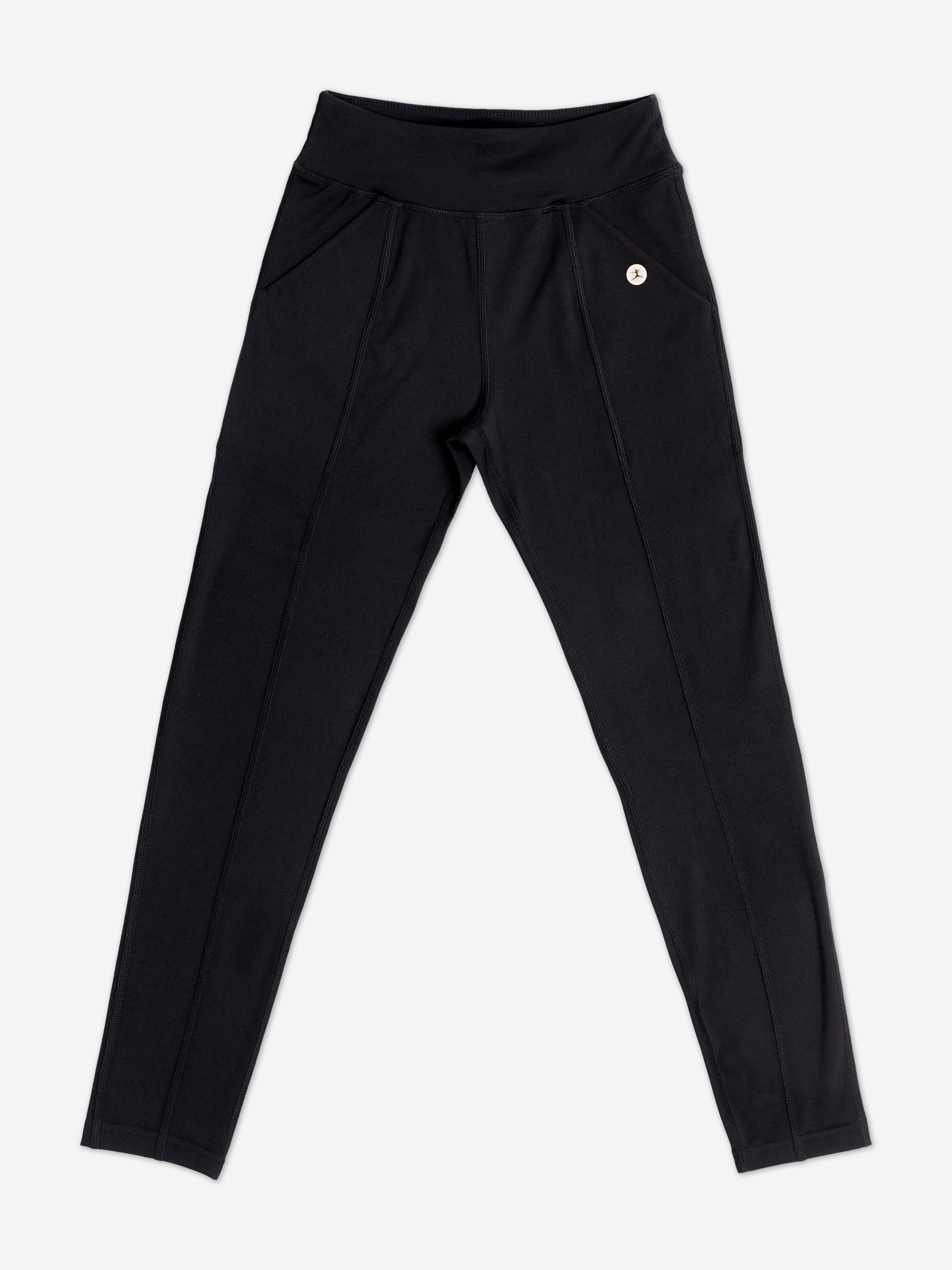 Danskin Girls High Waist Leggings with Pockets in Black Clearance Newest