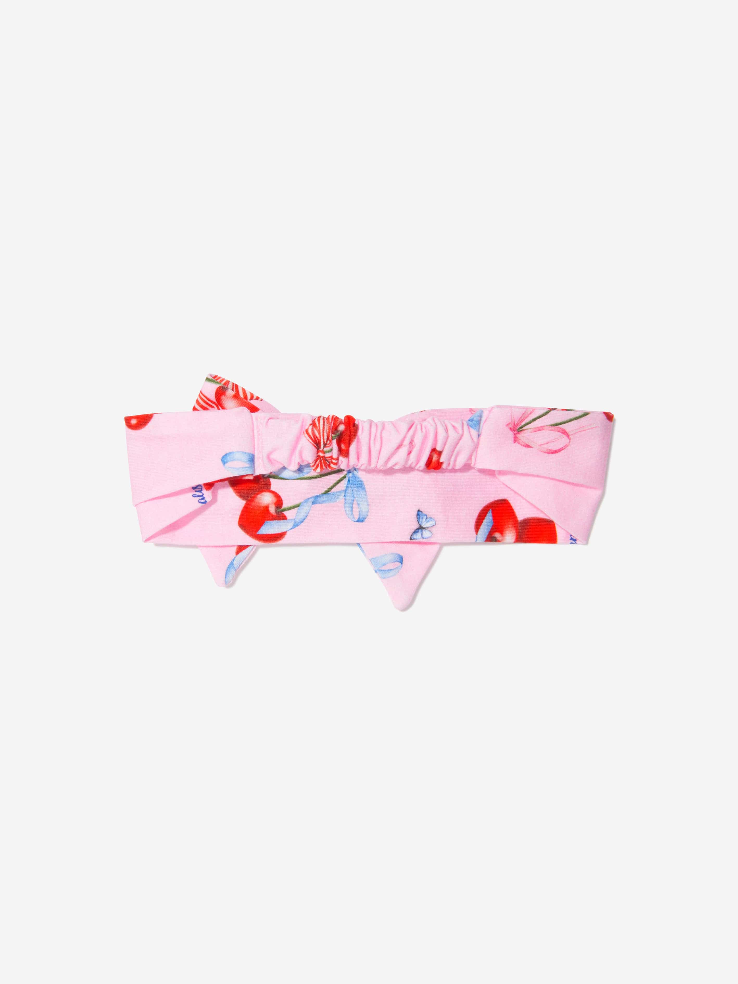 Monnalisa Girls Cotton Cherry Print Headband Sale Online Online