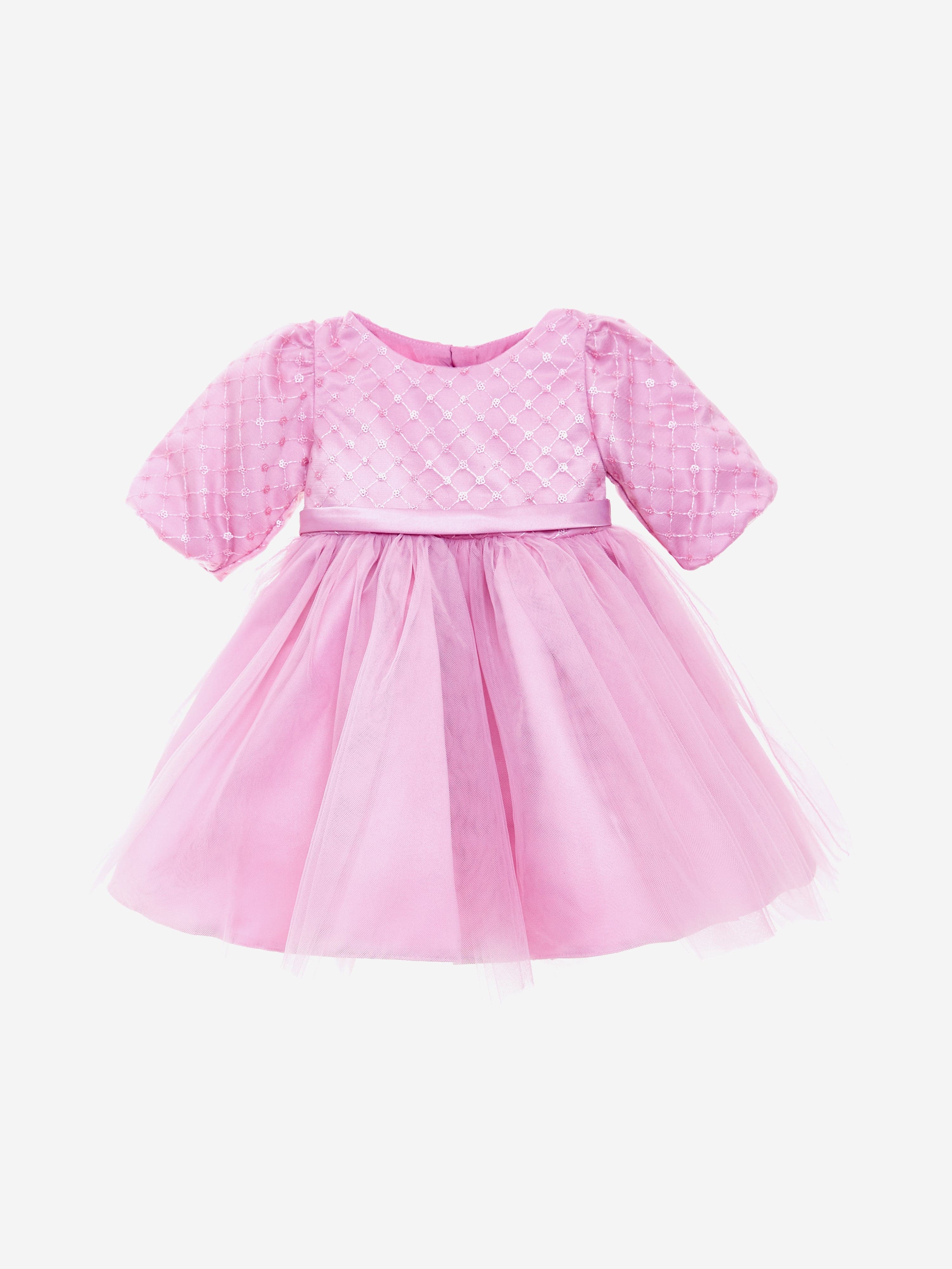 Baby Girls Royal Rose Dress in Pink Sale Cost