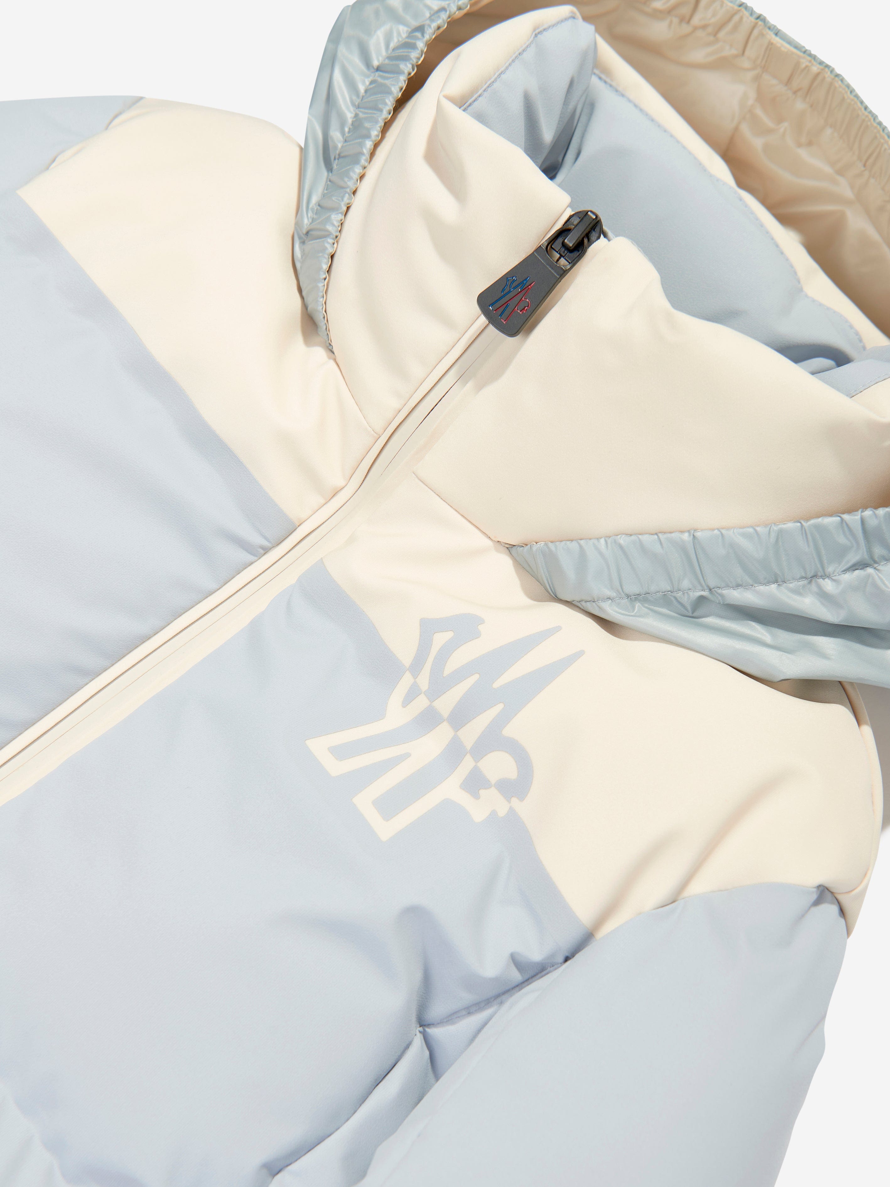 Moncler Enfant Girls Grenoble Down Padded Stennes Jacket in Blue Discount Wholesale
