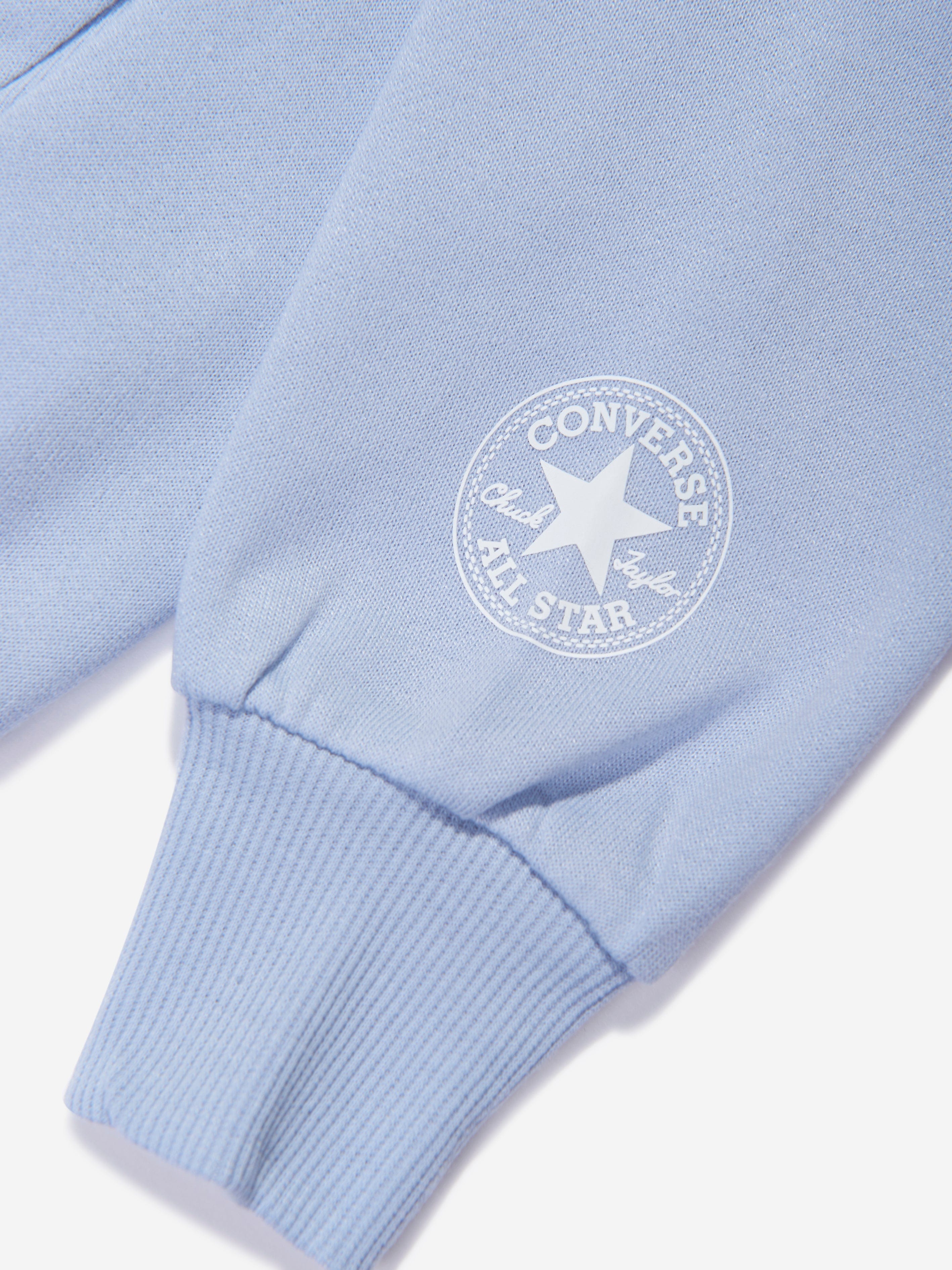 Converse Girls Oversized Chuck Patch Hoodie in Blue Discount Order