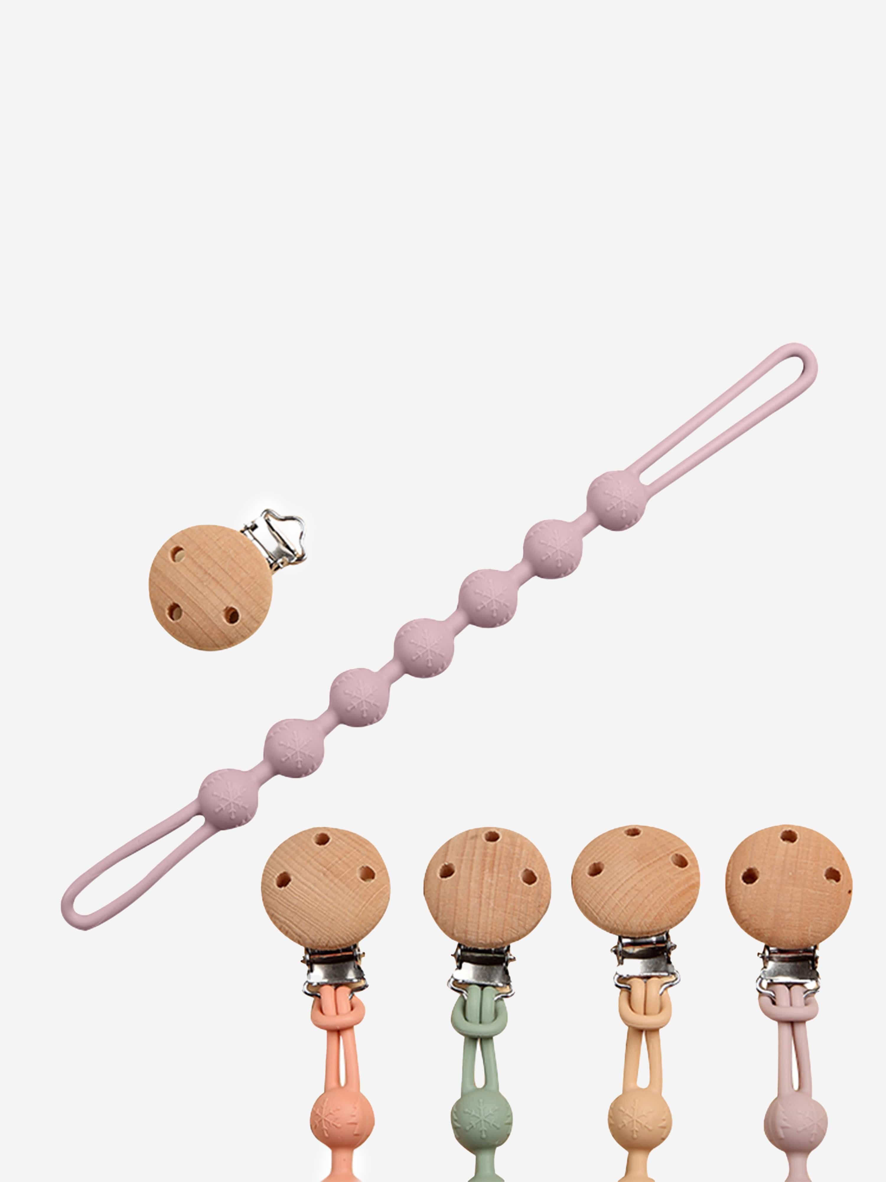 Bloom Bambini Baby Pacifier Clip and Teether in Purple Wholesale Pice