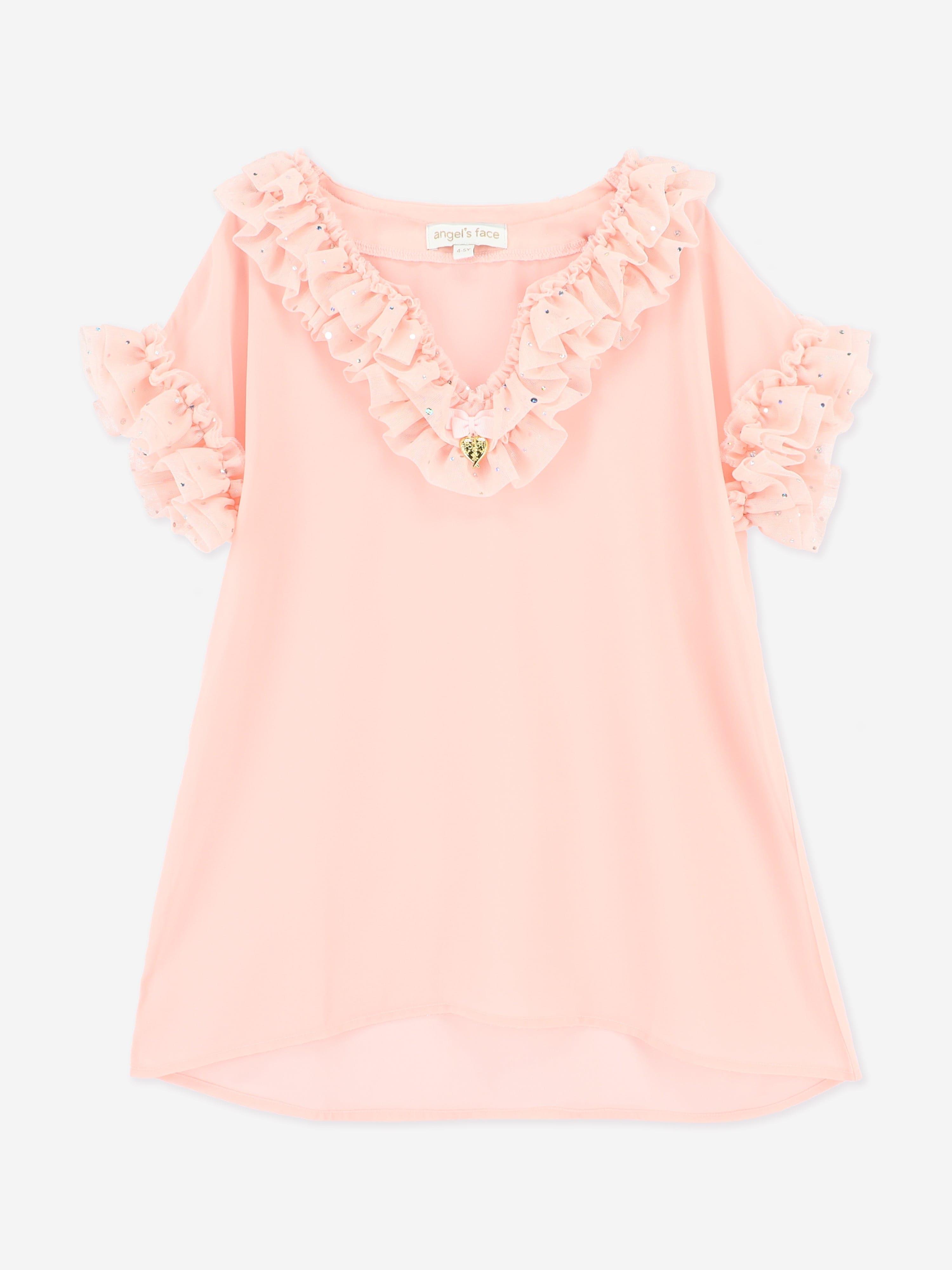 Girls Irena Sparkle Kaftan in Pink Visa Payment