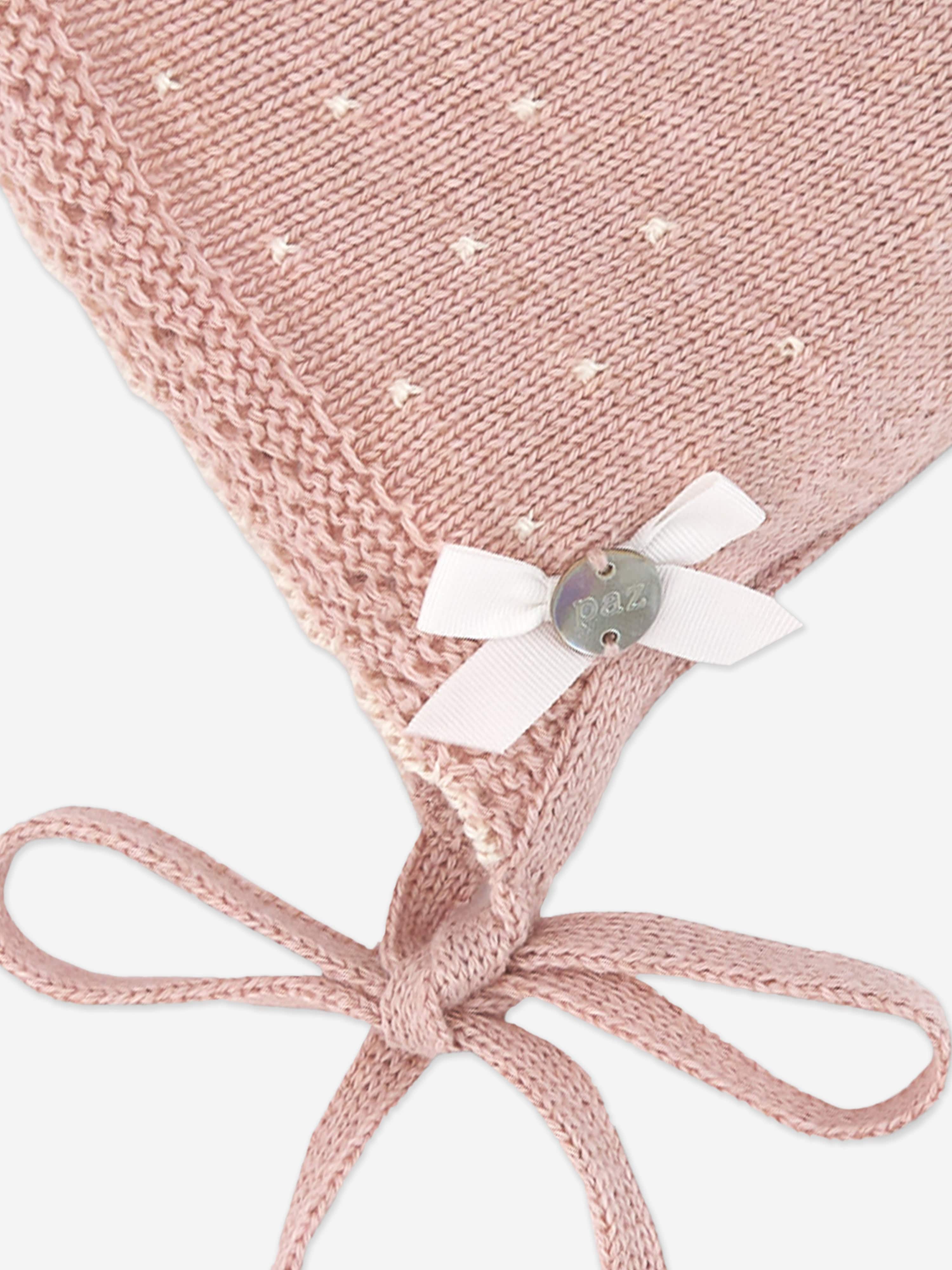 Paz Rodriguez Baby Girls Cotton and Cashmere Bonnet in Pink Cheapest Cheap Online