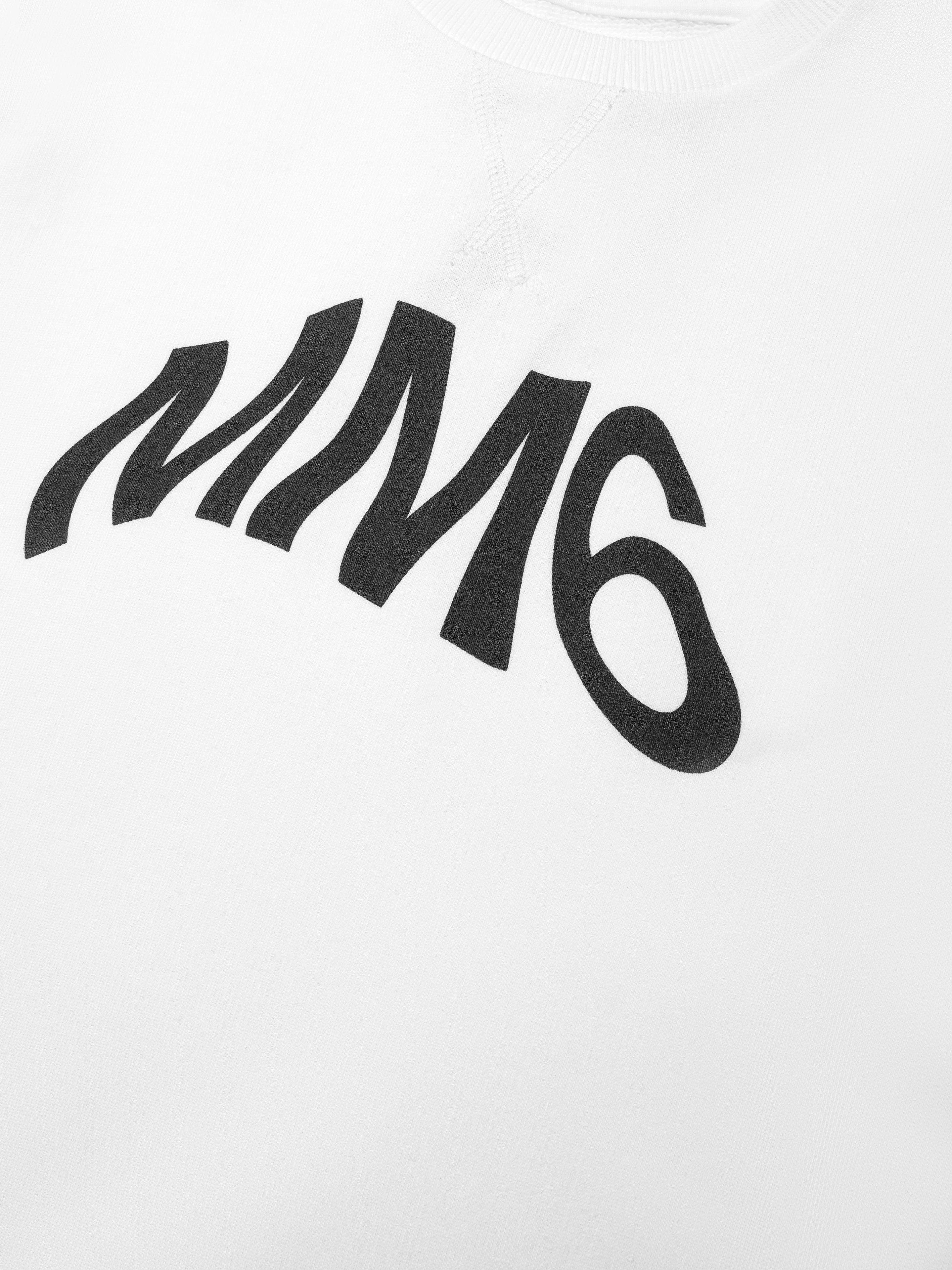 MM6 Maison Margiela Kids Logo T-Shirt Dress In White Footlocker Finishline Online