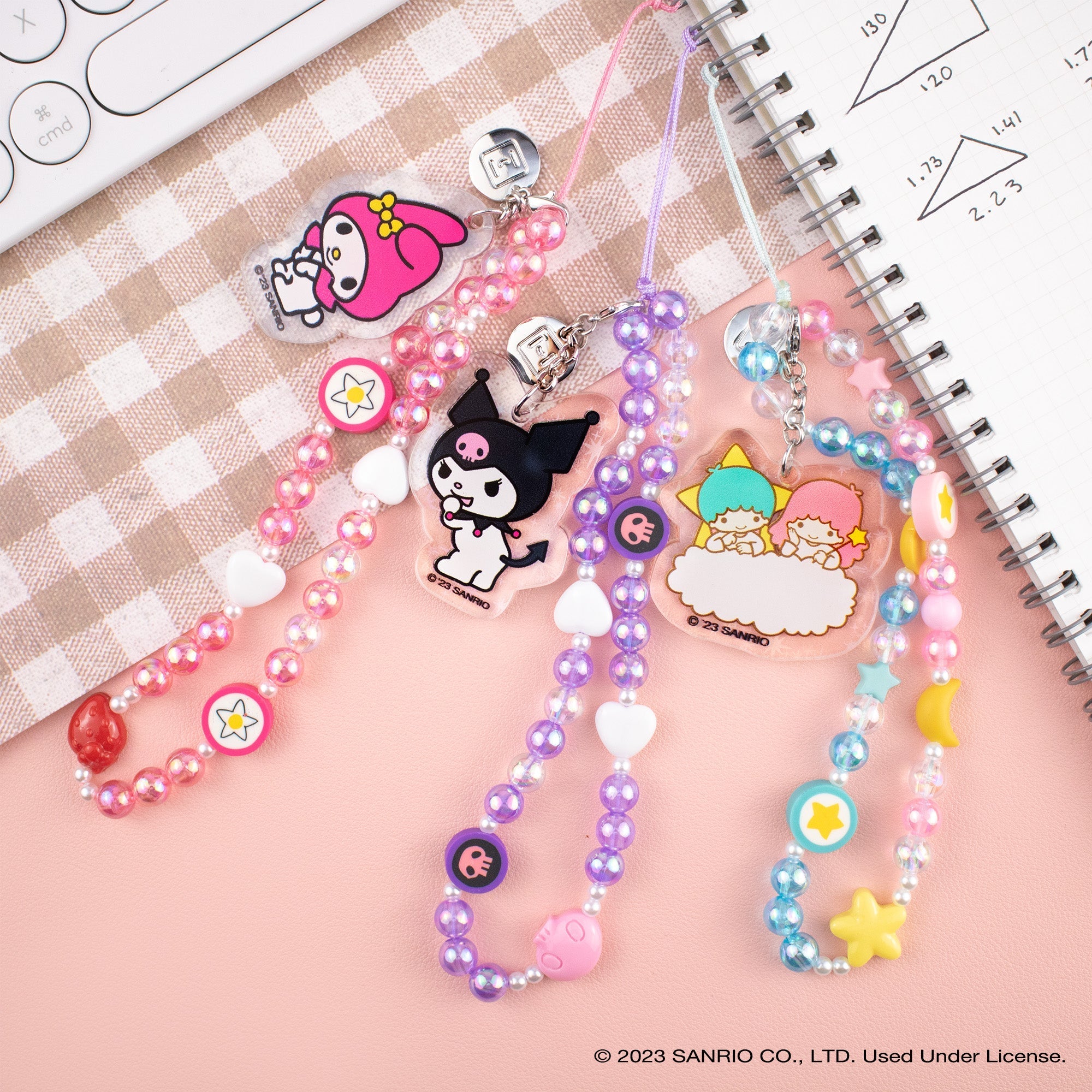 My Melody Beaded Charm Mobile Phone Wrist Strap Cheap Sale View