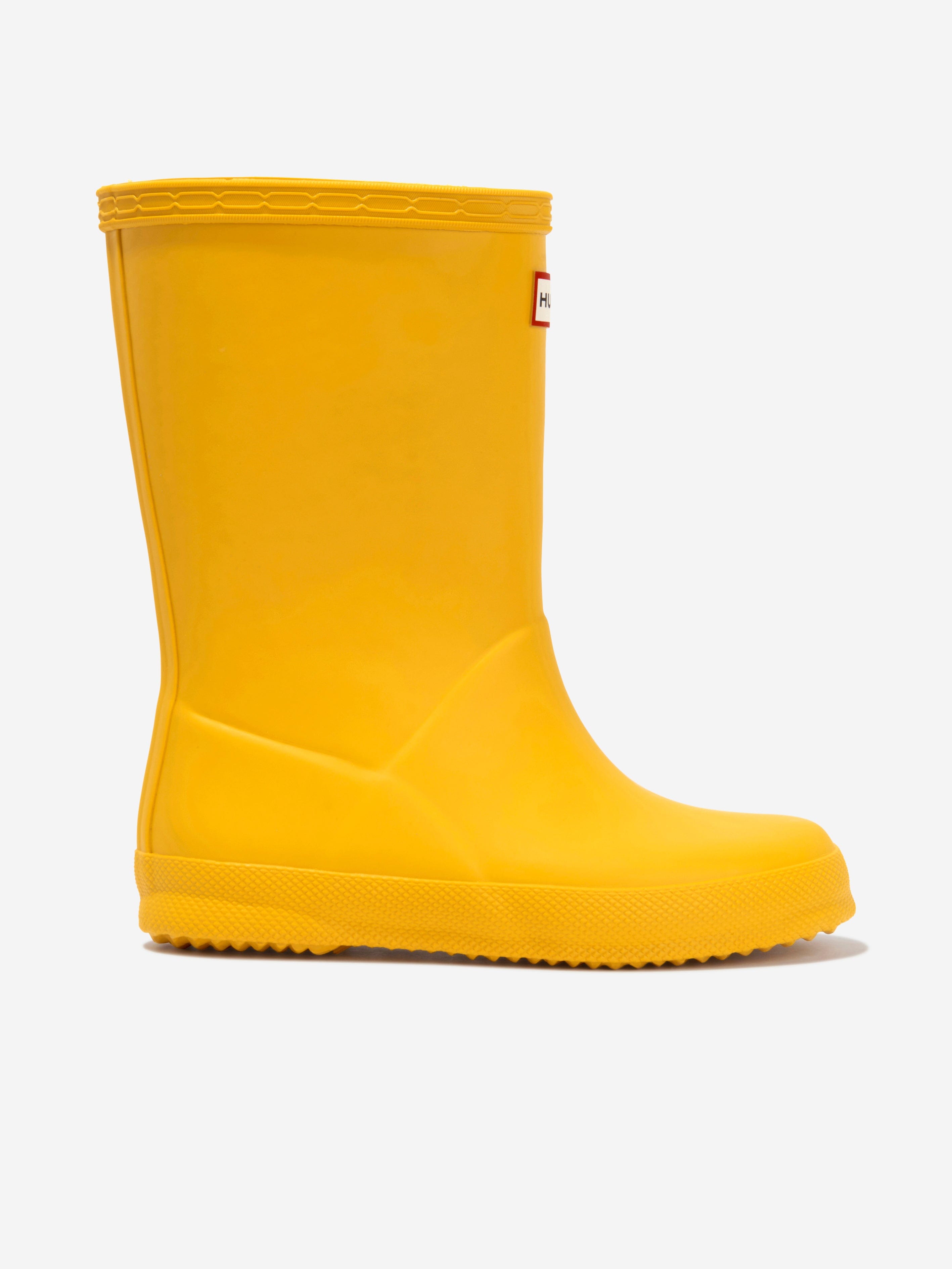 Hunter Kids Original First Classic Wellington Boots in Yellow View For Sale