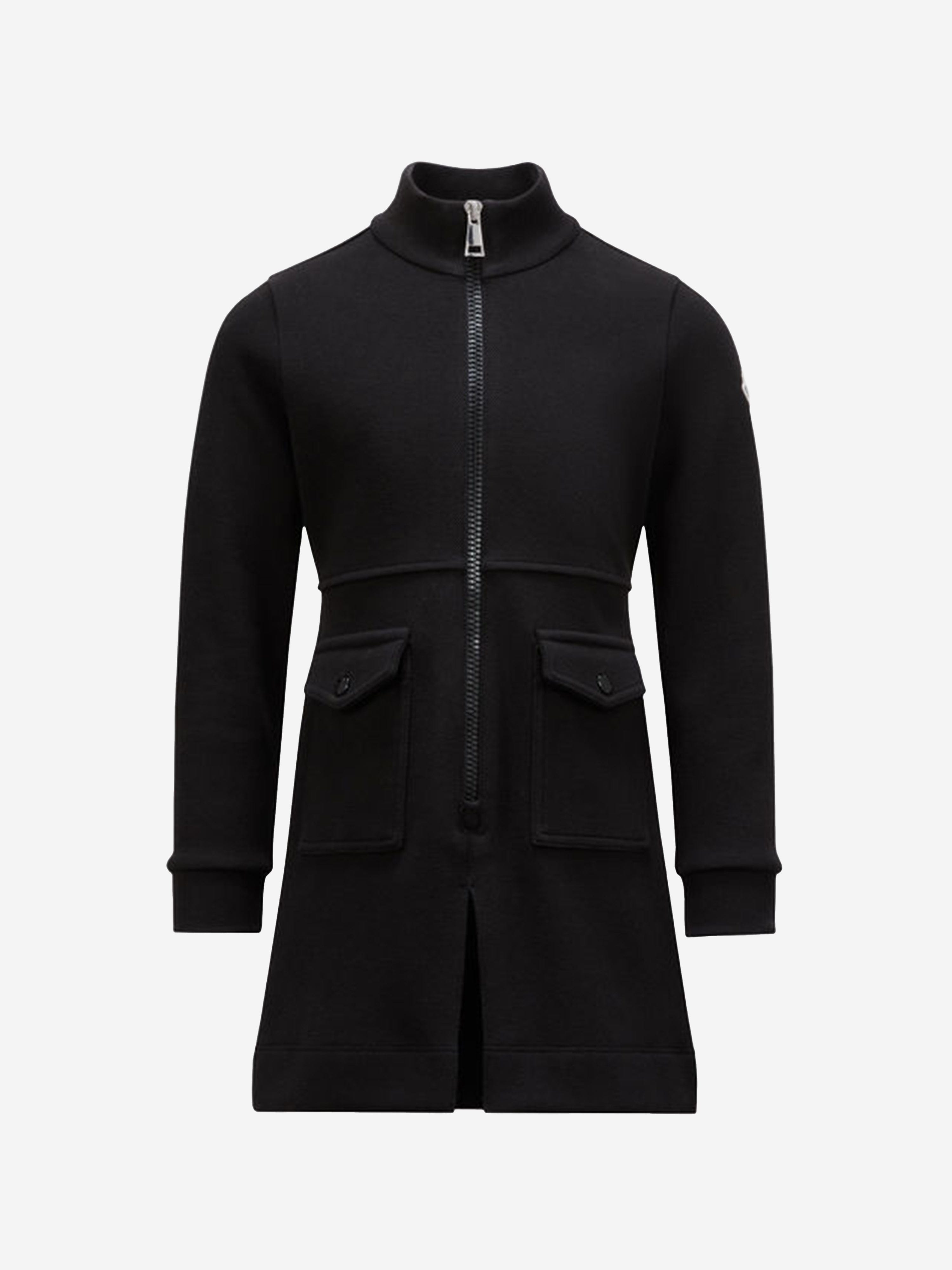 Moncler Enfant Girls Zip Up Dress in Black Free Shipping Outlet Locations