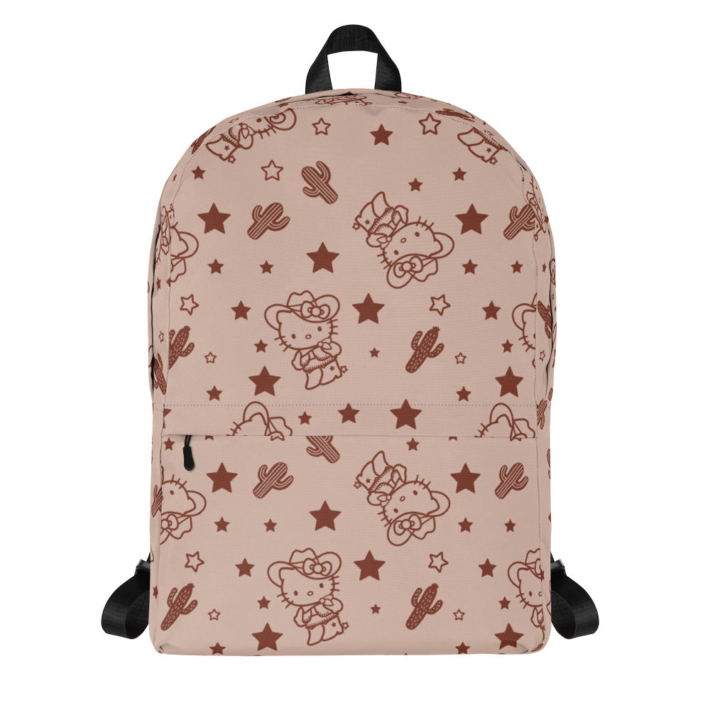 Hello Kitty Tan Western All-over Print Backpack Best Wholesale Sale Online