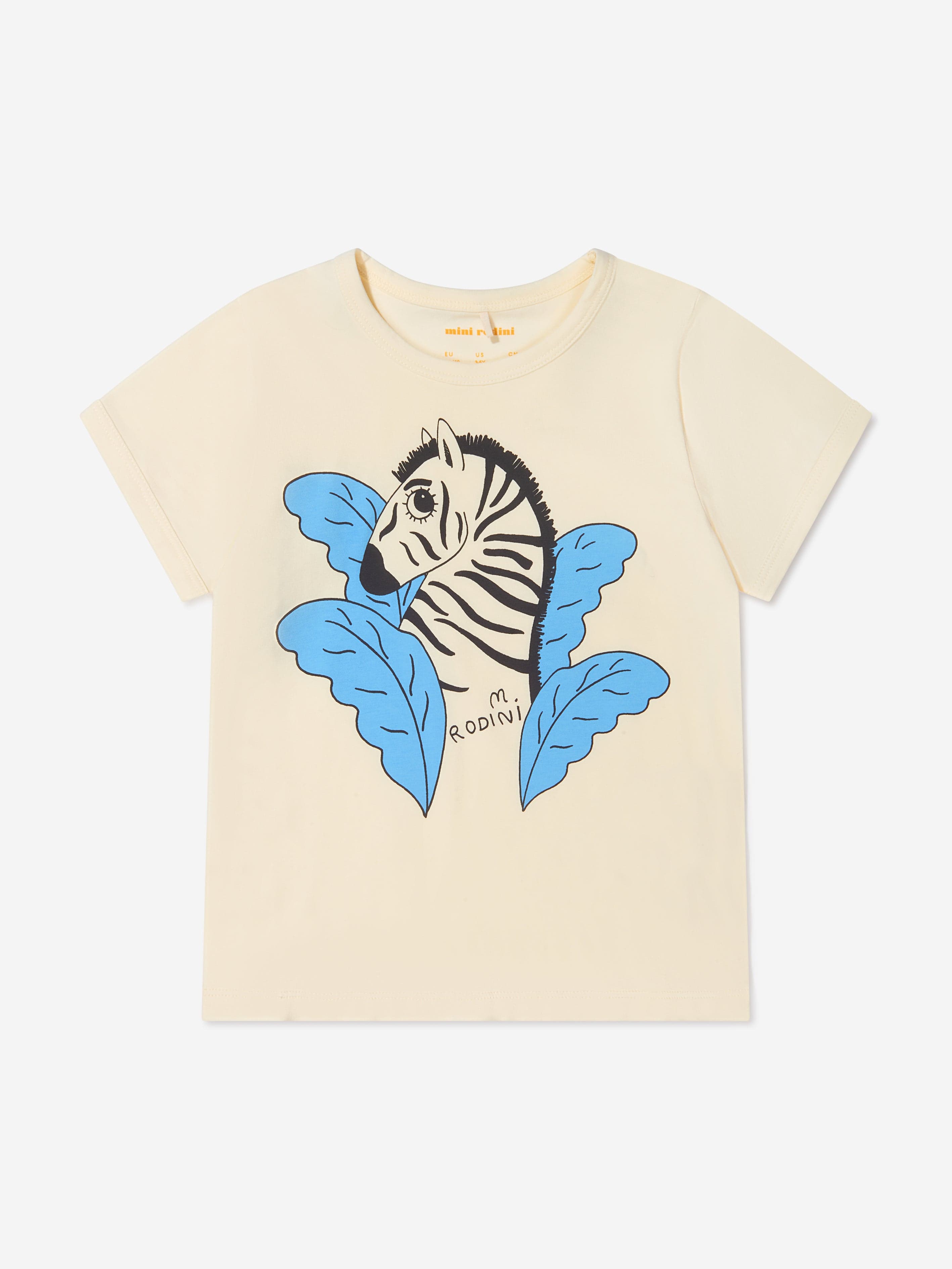 Mini Rodini Girls Organic Cotton Zebra T-Shirt Cost Cheap Pice
