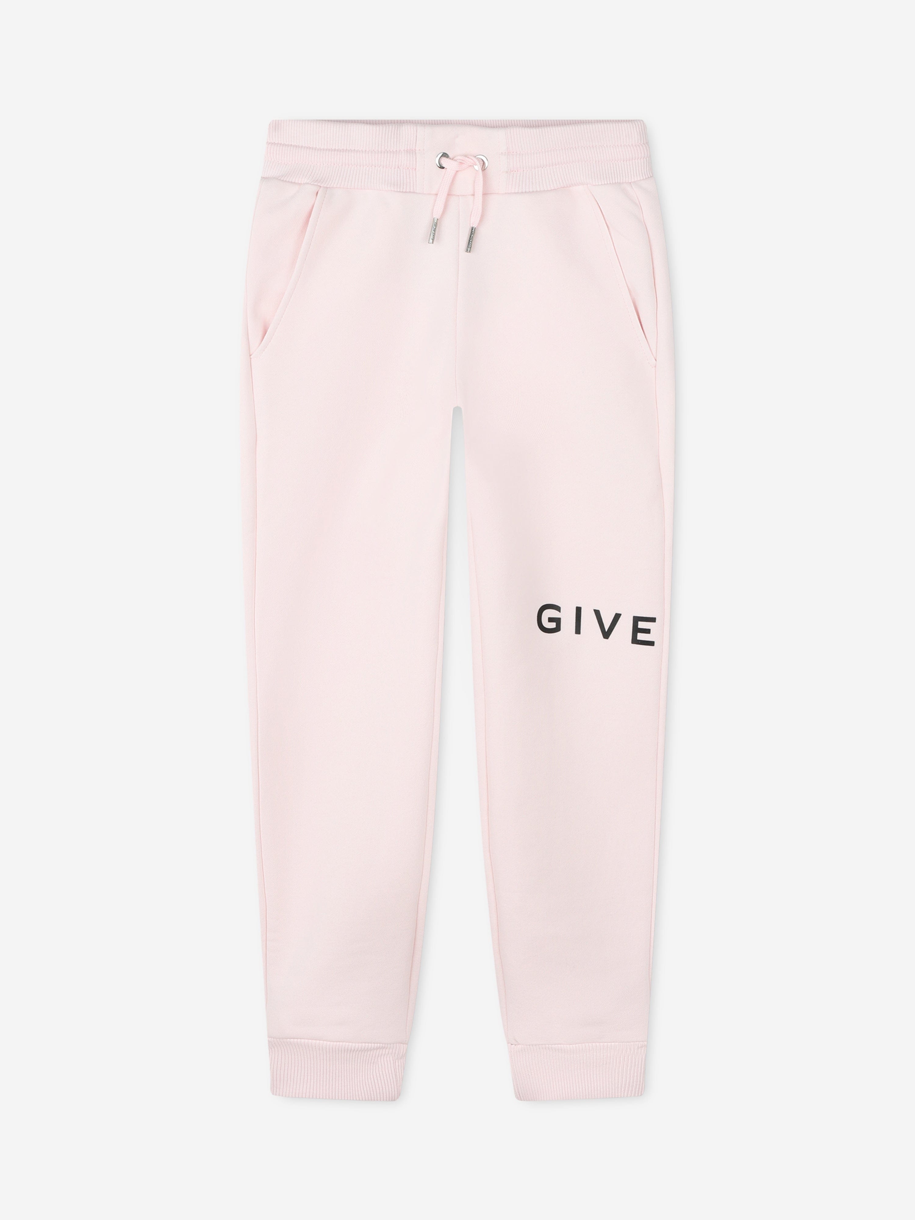 Givenchy Girls Logo Print Joggers in Pink Wiki Sale Online