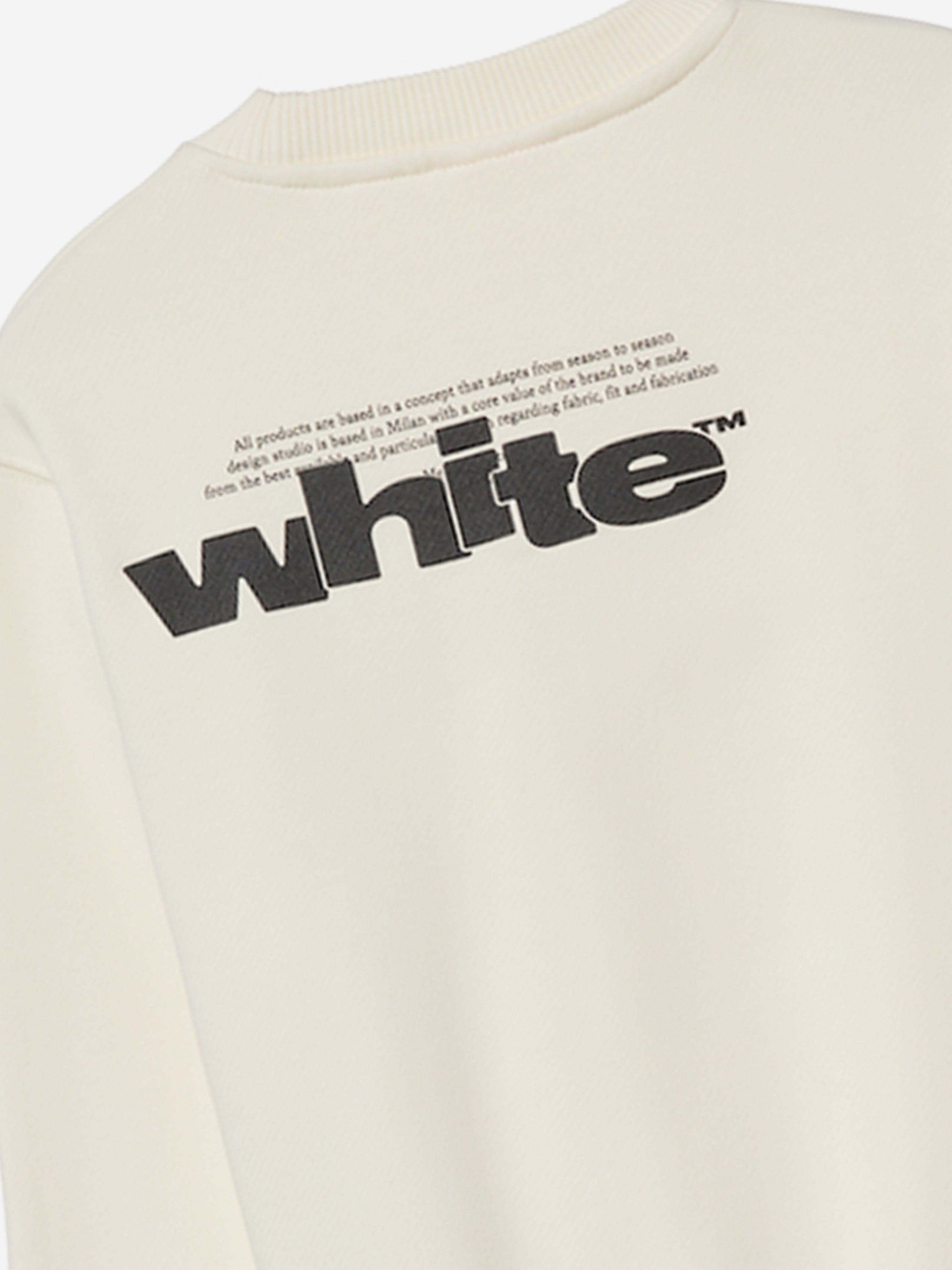 Kids Type Graphic Sweatshirt in White Enjoy Online