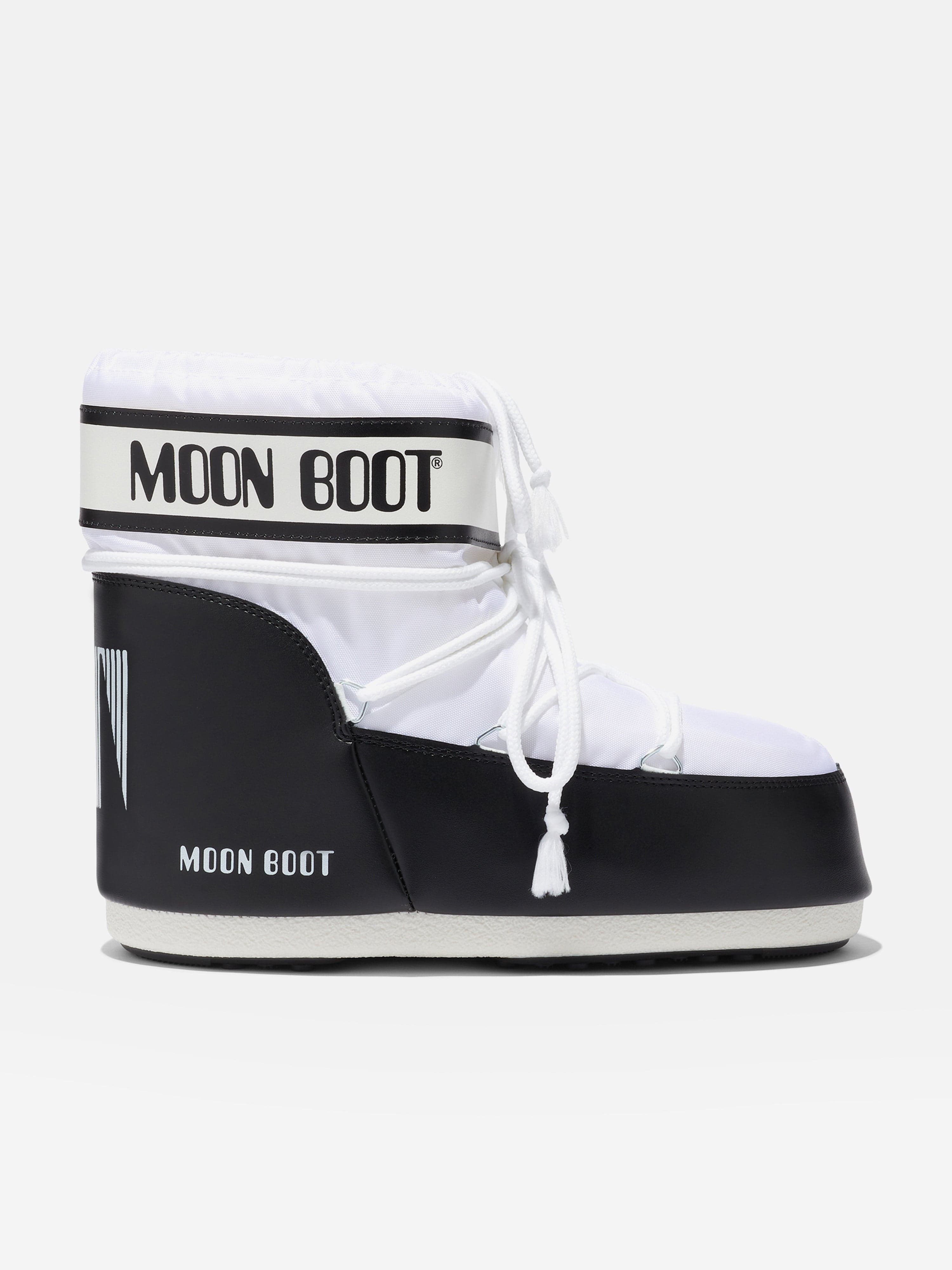 Moon Boot Kids Icon Low Boots in White Discount Tumblr