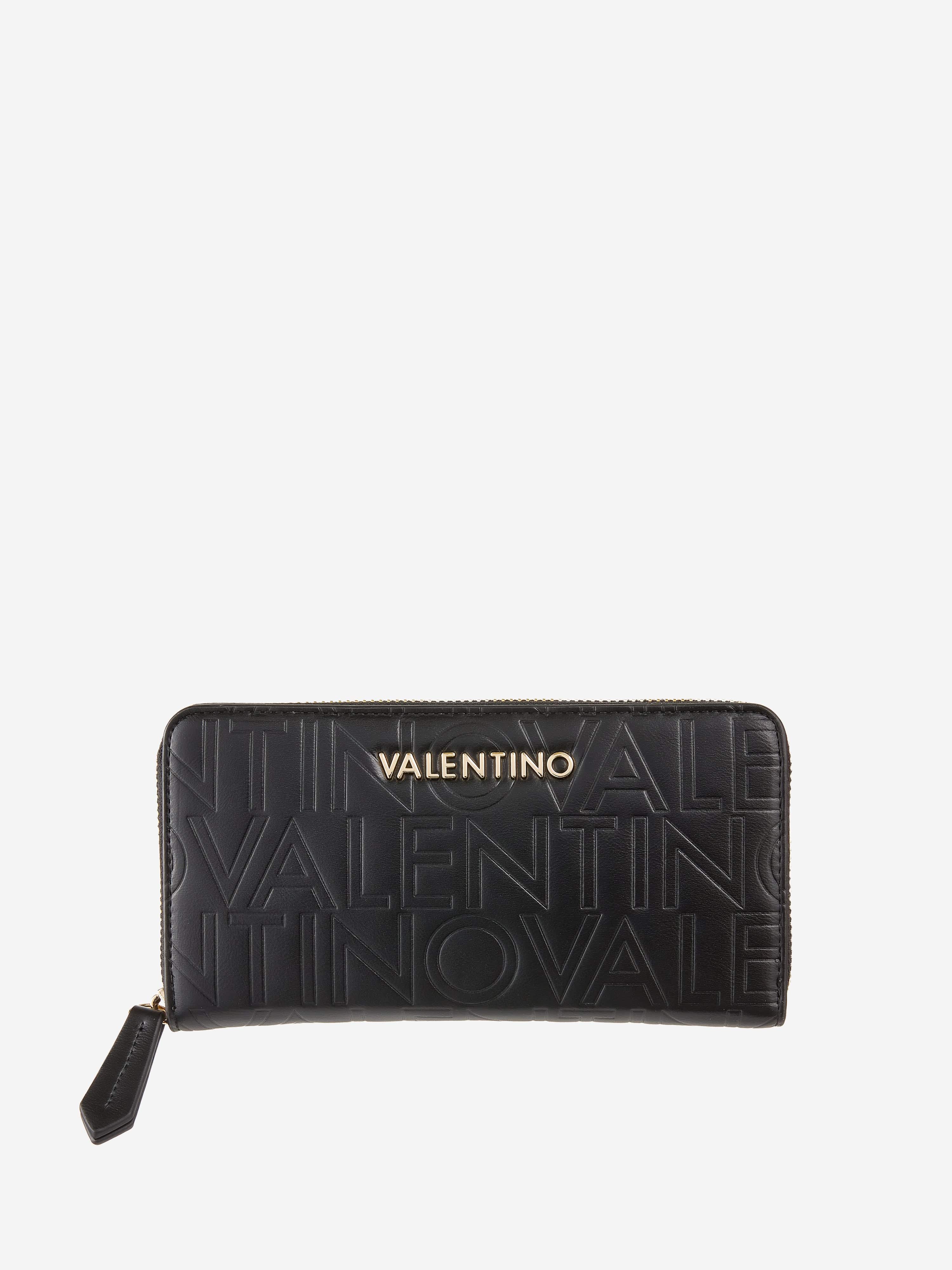 Valentino Girls Lio Re Zip Around Wallet in Black (19cm) Clearance With Credit Card