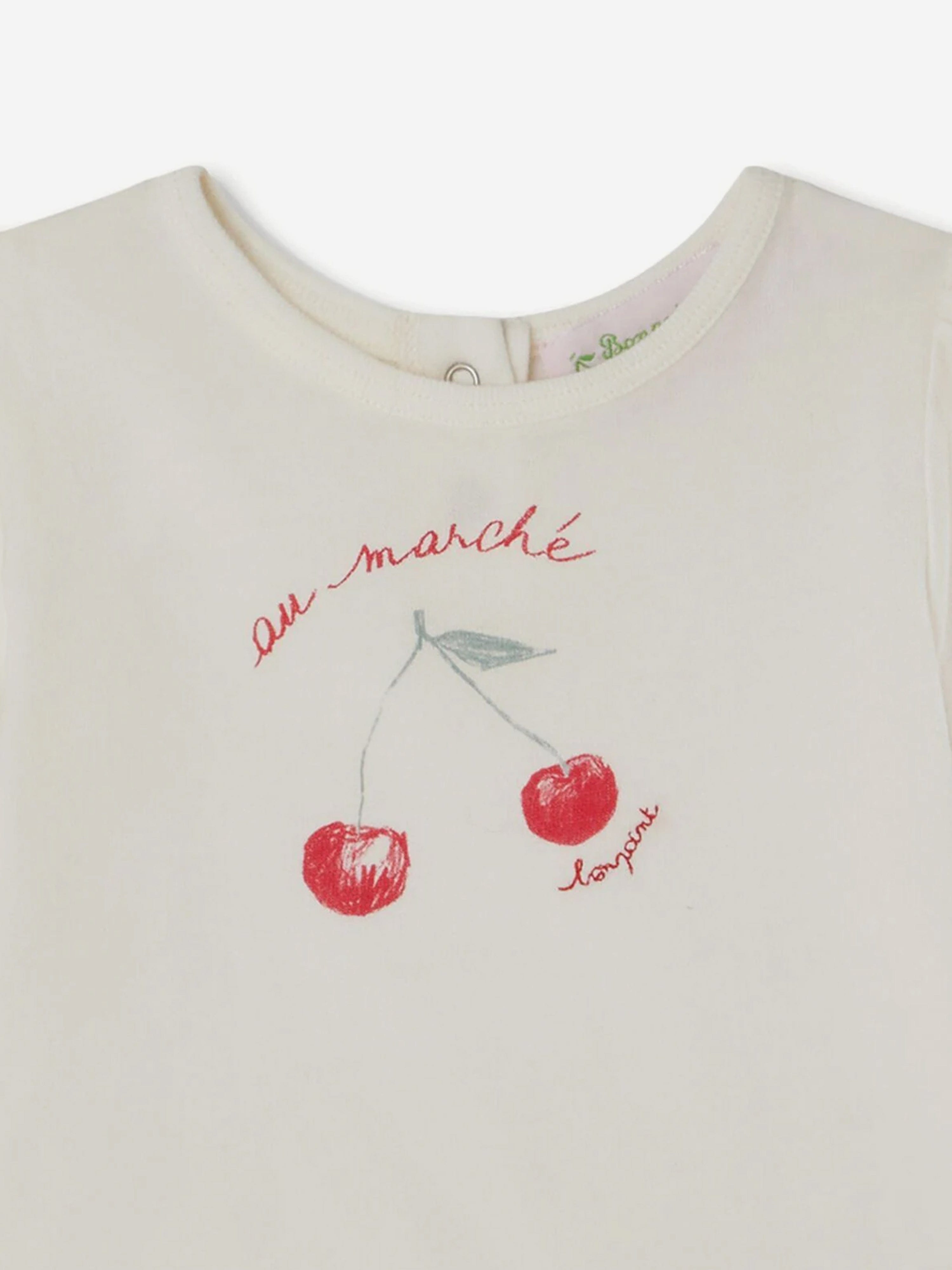 Bonpoint Baby Girls Cira T-Shirt in White Sale 2025