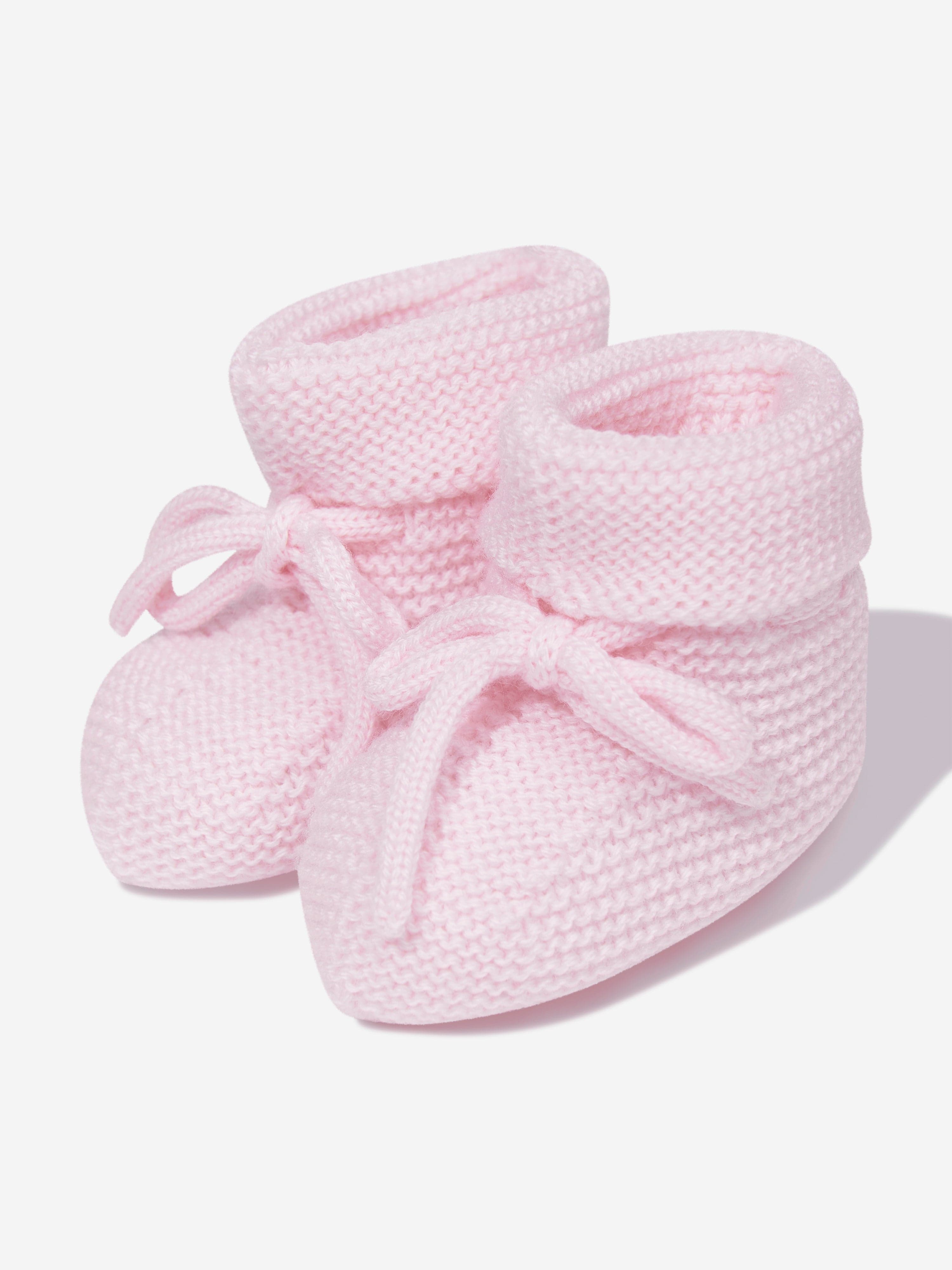 Paz Rodriguez Baby Girls Wool Knit Booties in Pink For Cheap Online