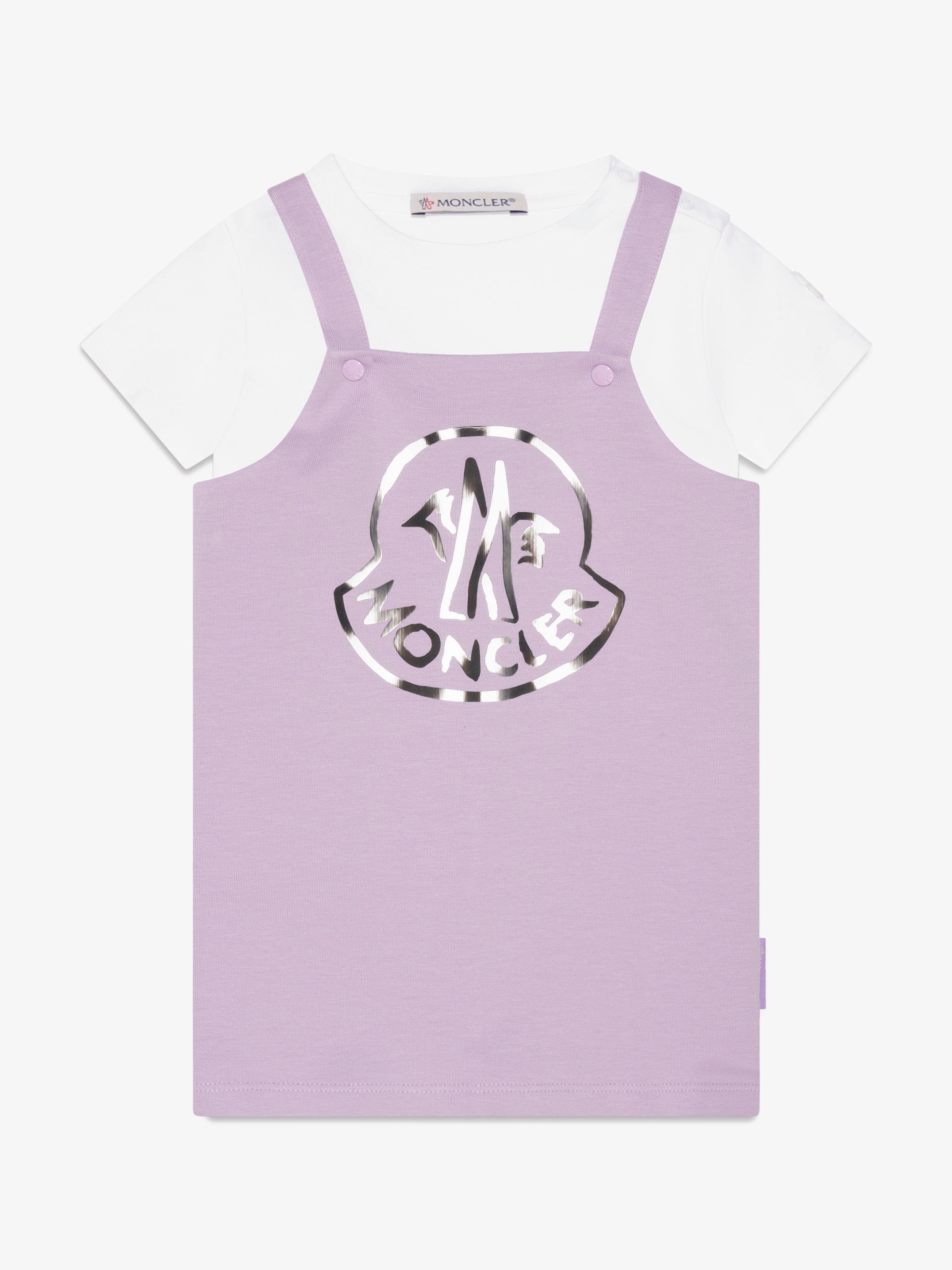 Moncler Enfant Baby Girls T-Shirt And Dress Set in Lilac Buy Cheap Recommend