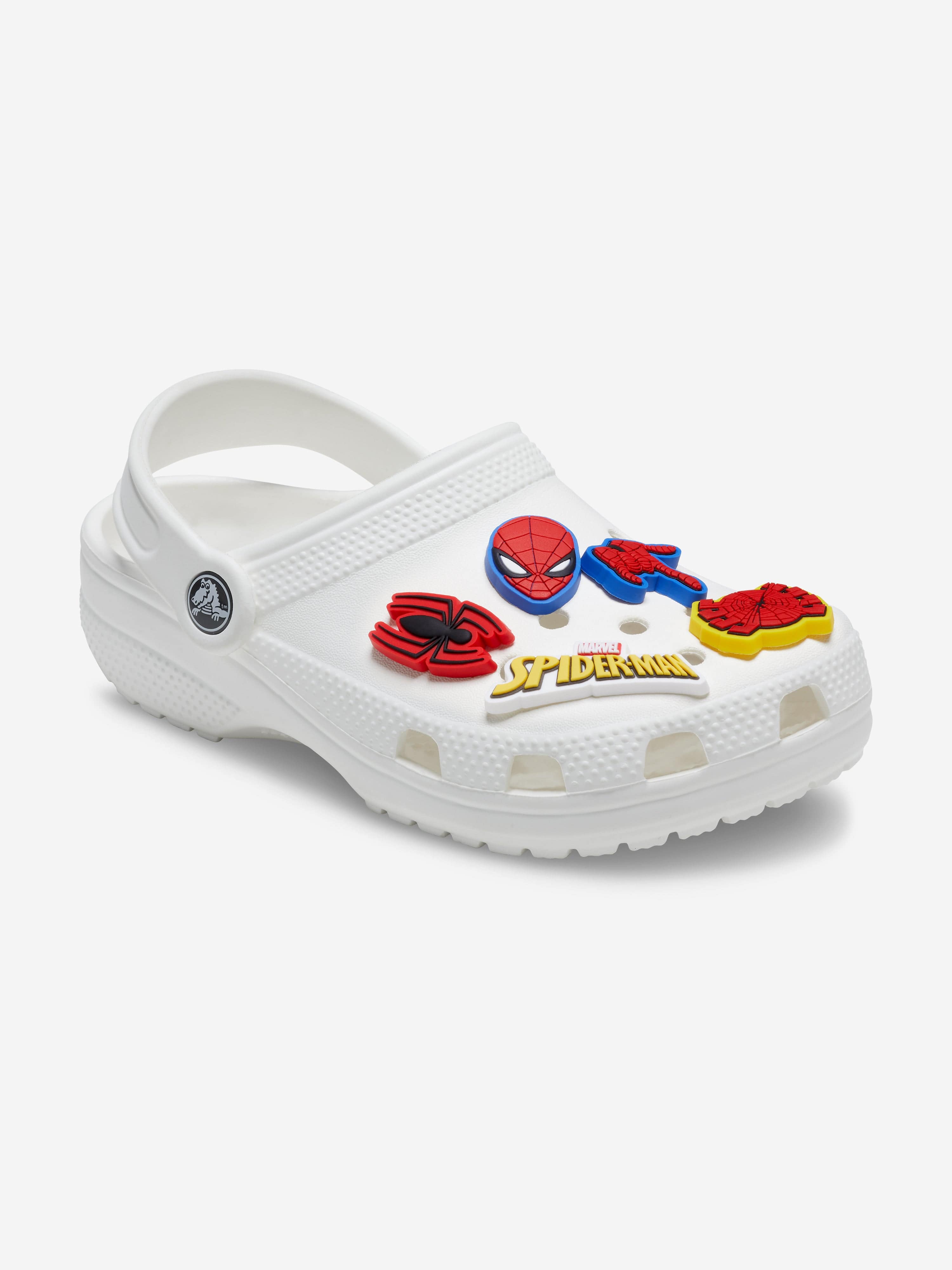 Crocs Kids Spider Man Jibbitz Charm 5 Pack in Multicolour Genuine For Sale