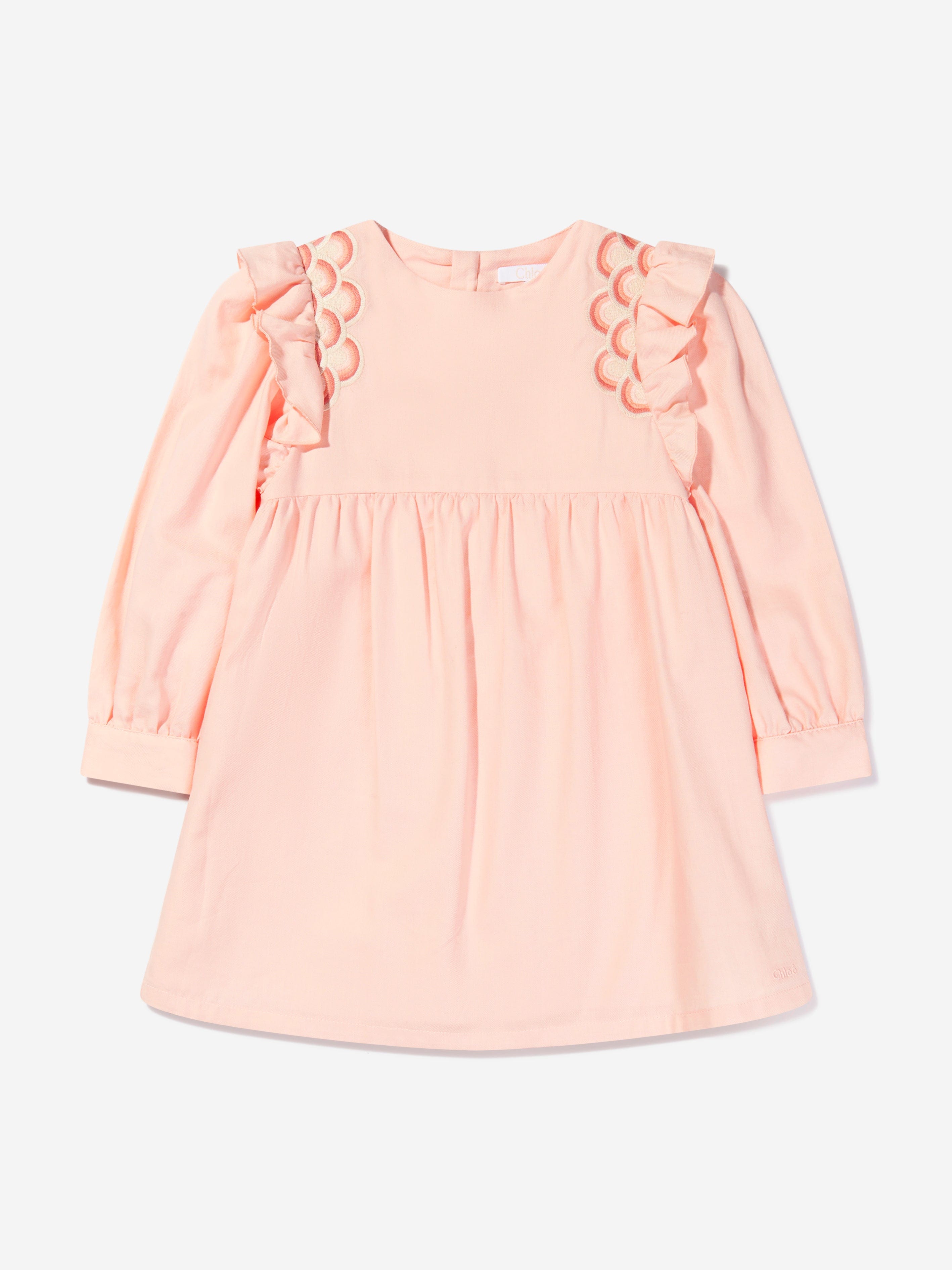 Chlo¨¦ Girls Organic Cotton Embroidered Dress Outlet Factory Outlet