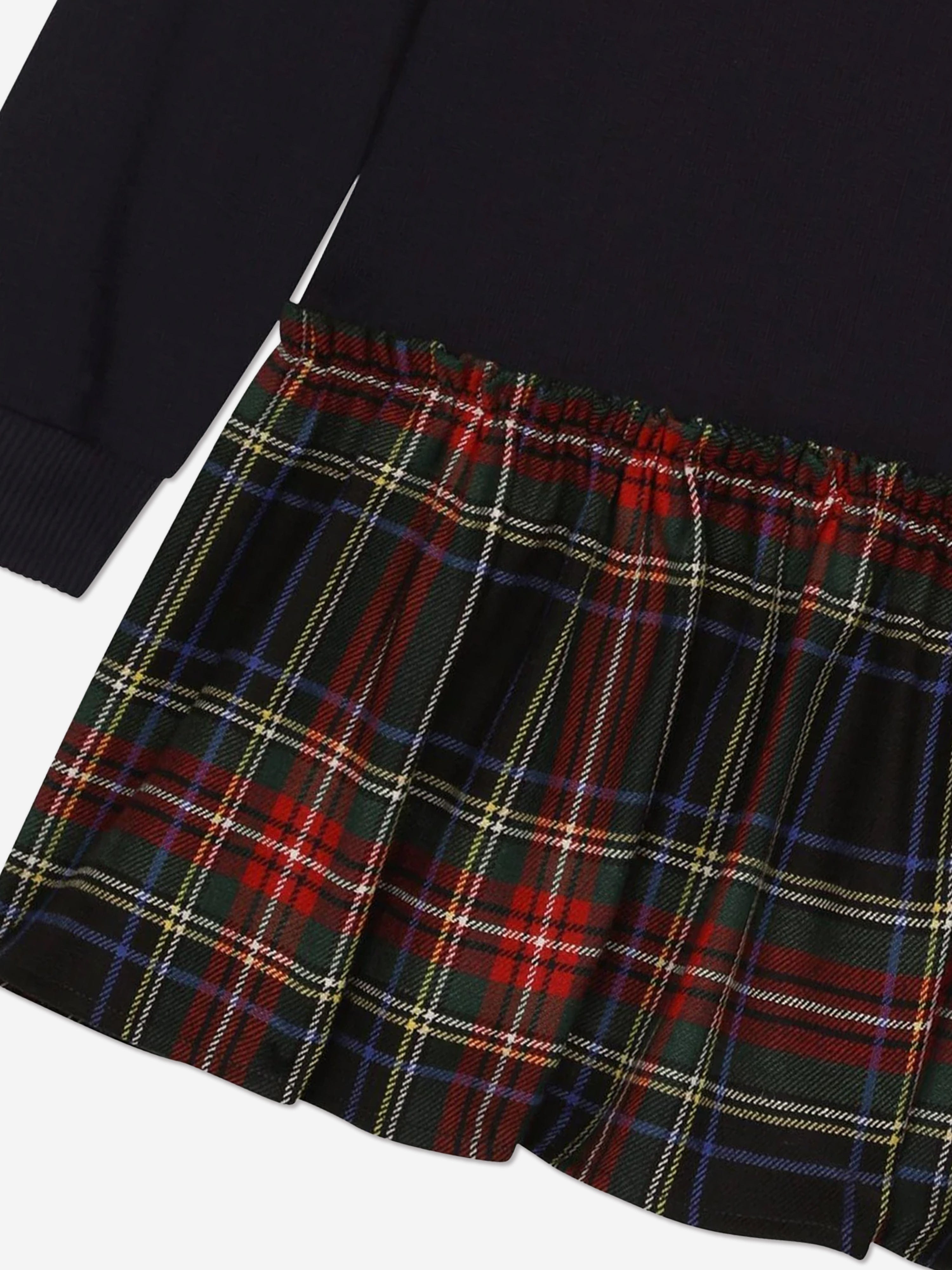 Dolce & Gabbana Girls Tartan Tulip Sweater Dress in Multicolour Buy Cheap Factory Outlet