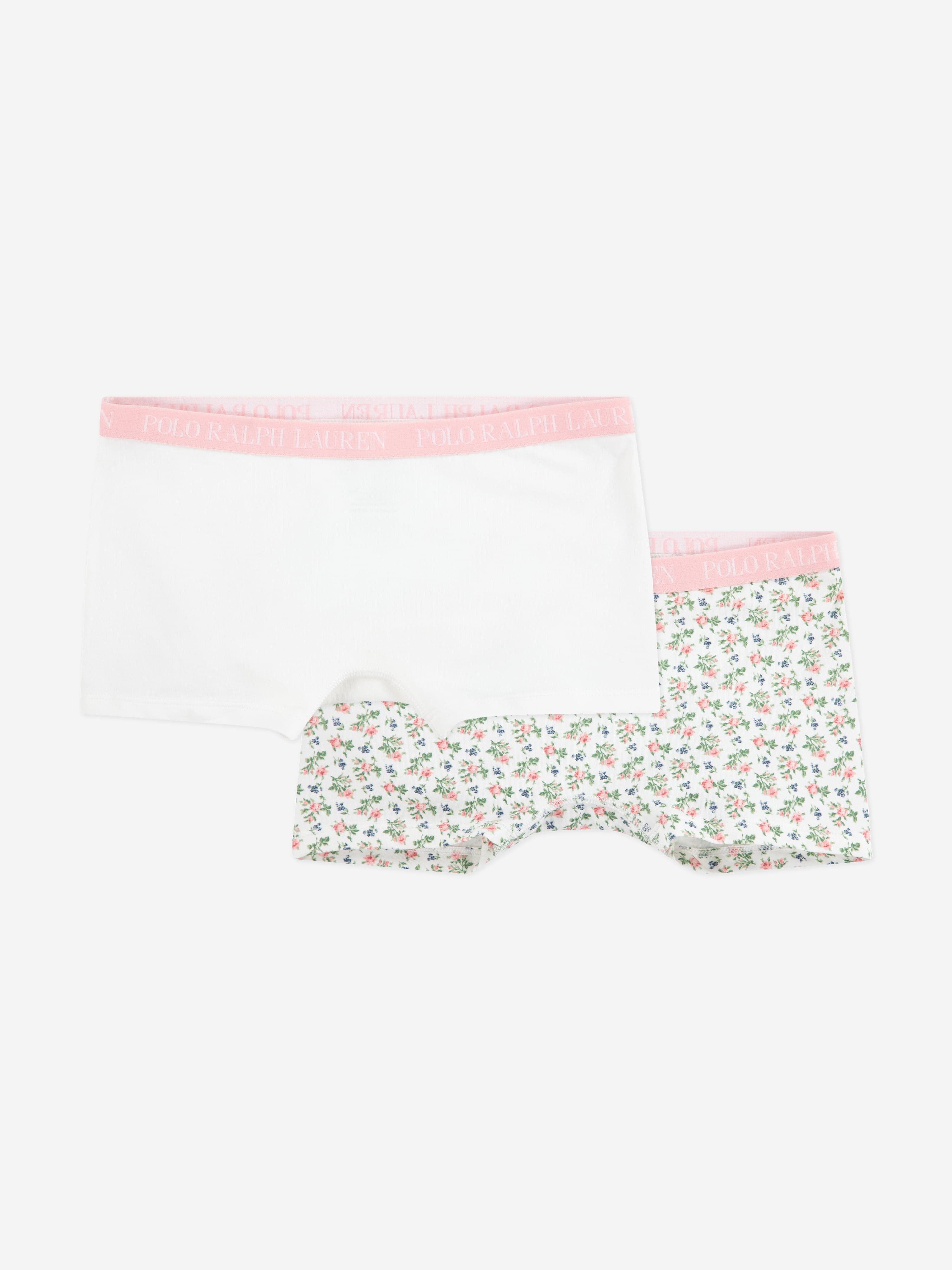 Ralph Lauren Girls 2 Pack Short Knickers Set in Ivory Very Cheap Pice