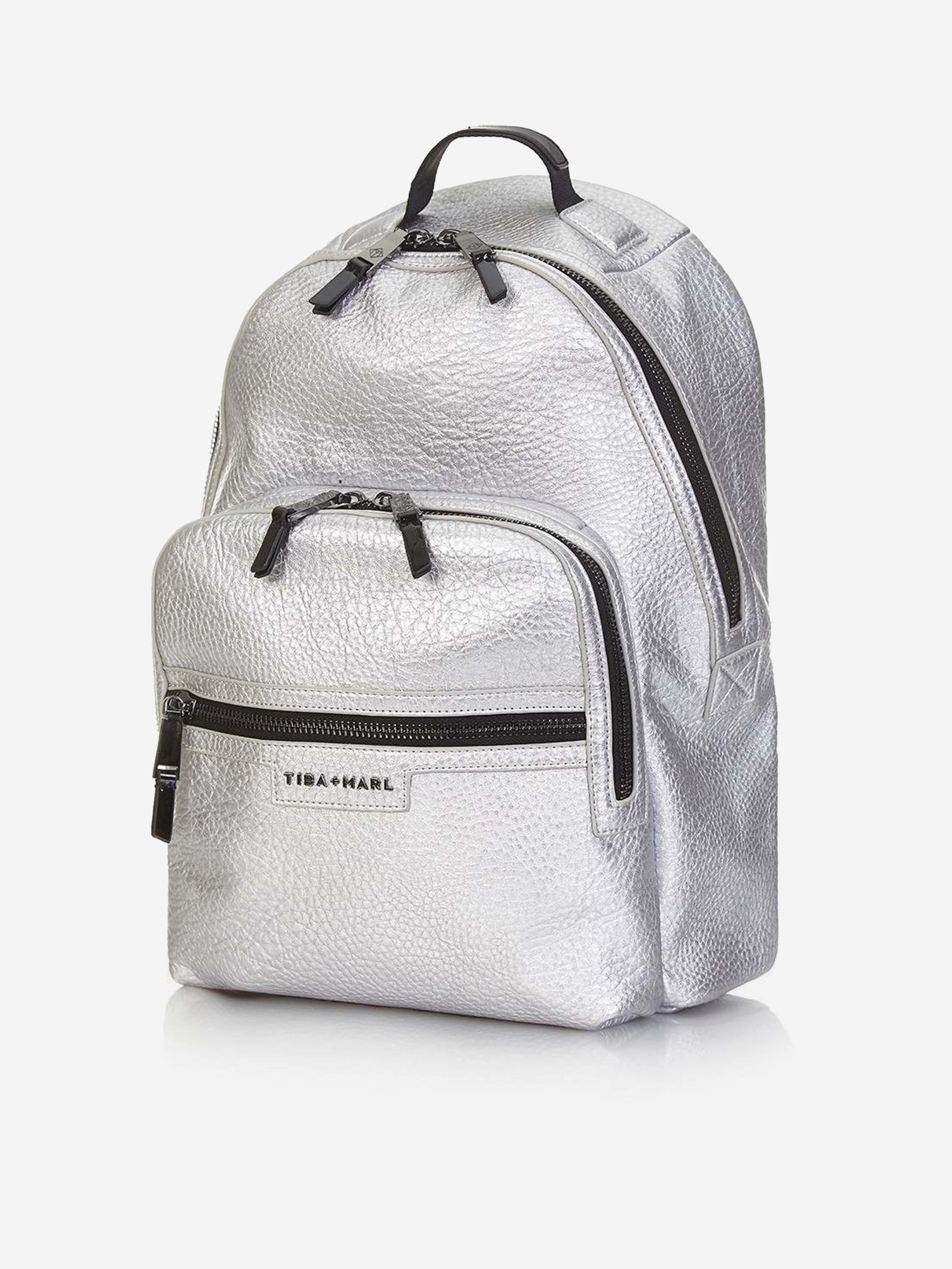 Tiba + Marl Baby Elwood Changing Backpack in Silver (42cm) Find Great For Sale
