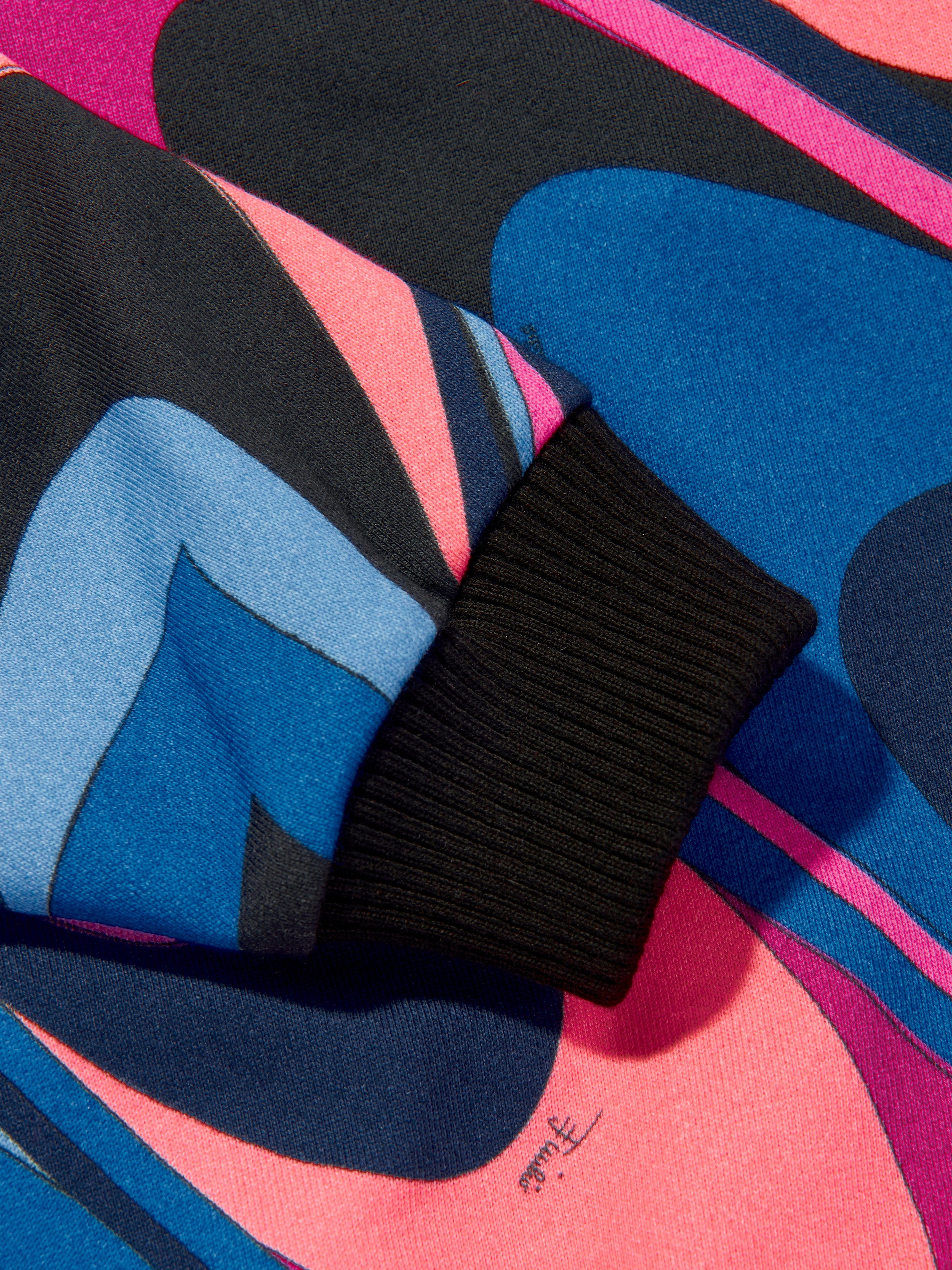 Pucci Girls Onde Print Hoodie in Multicolour Sale Clearance