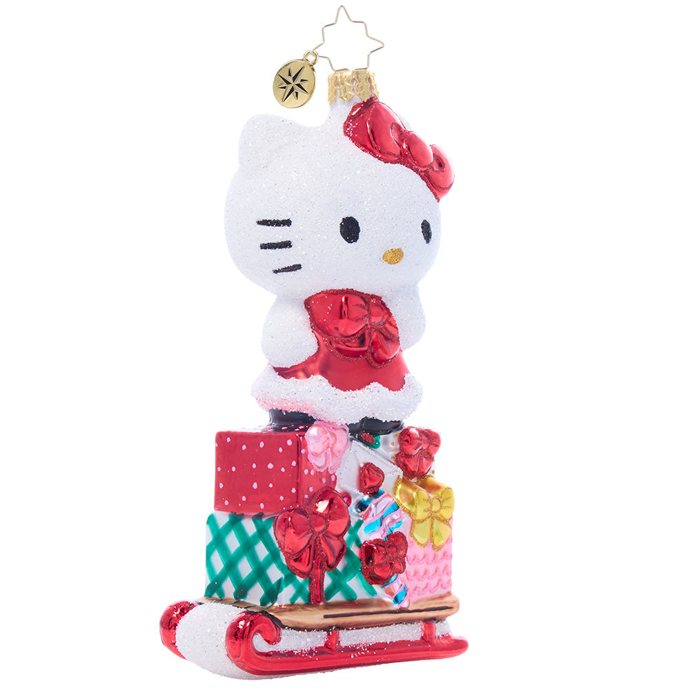 Hello Kitty x Christopher Radko Handmade Glass Ornament (Happy Holidays) Clearance Ebay