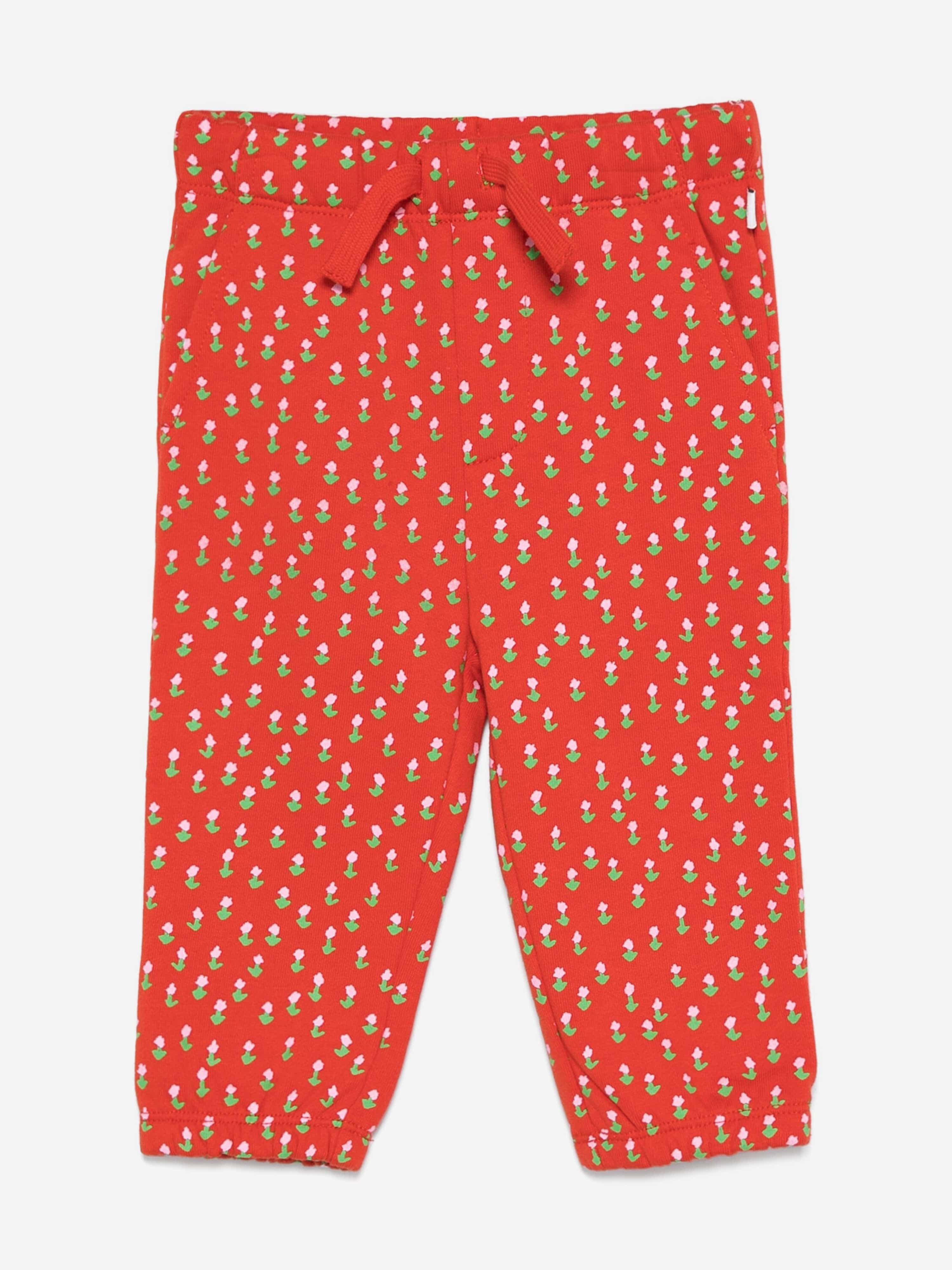 Stella McCartney Baby Girls Floral Joggers in Red Wholesale Pice For Sale