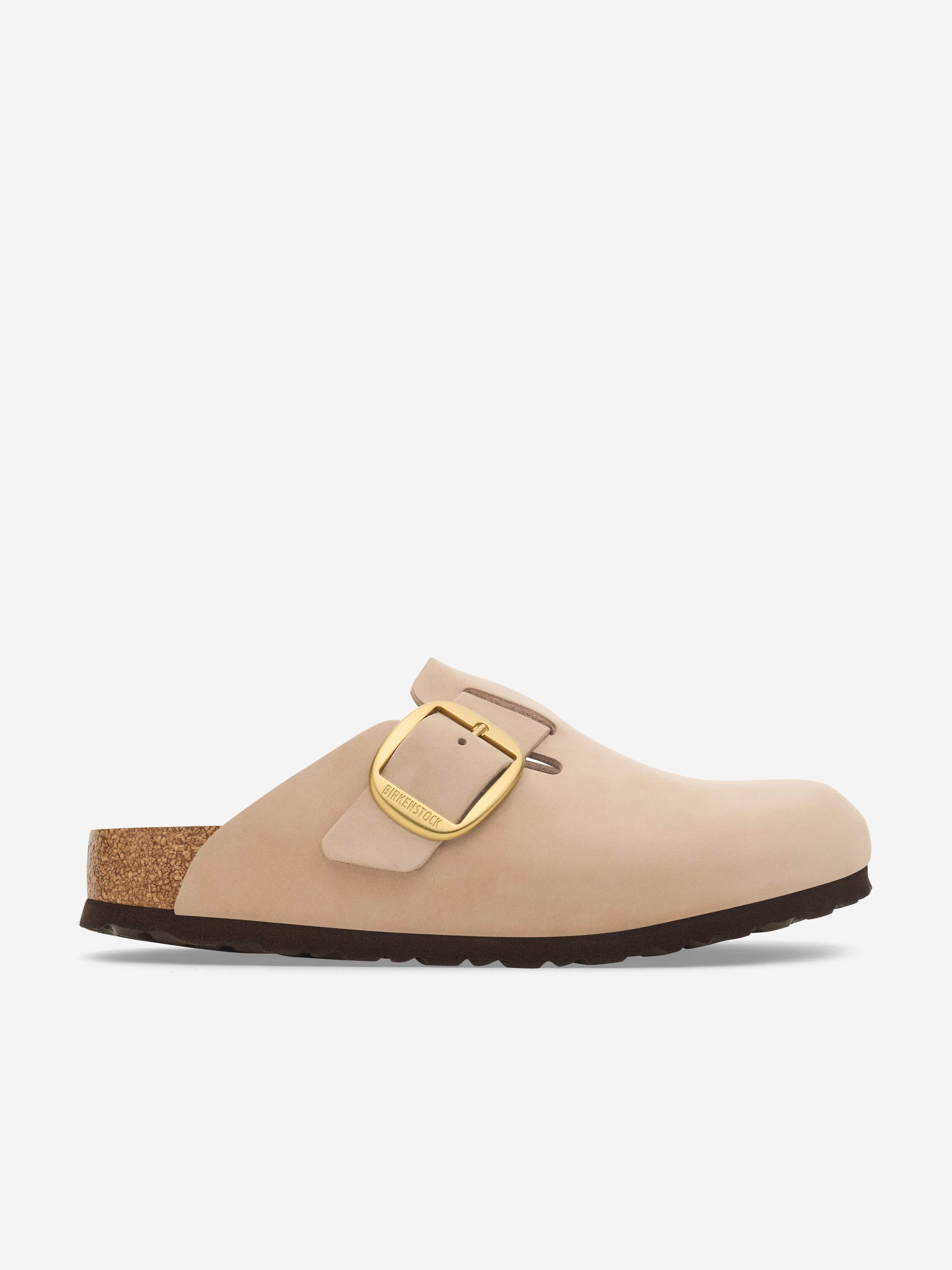 BIRKENSTOCK Kids Boston Big Buckle Clogs in Beige Amazon Cheap Pice
