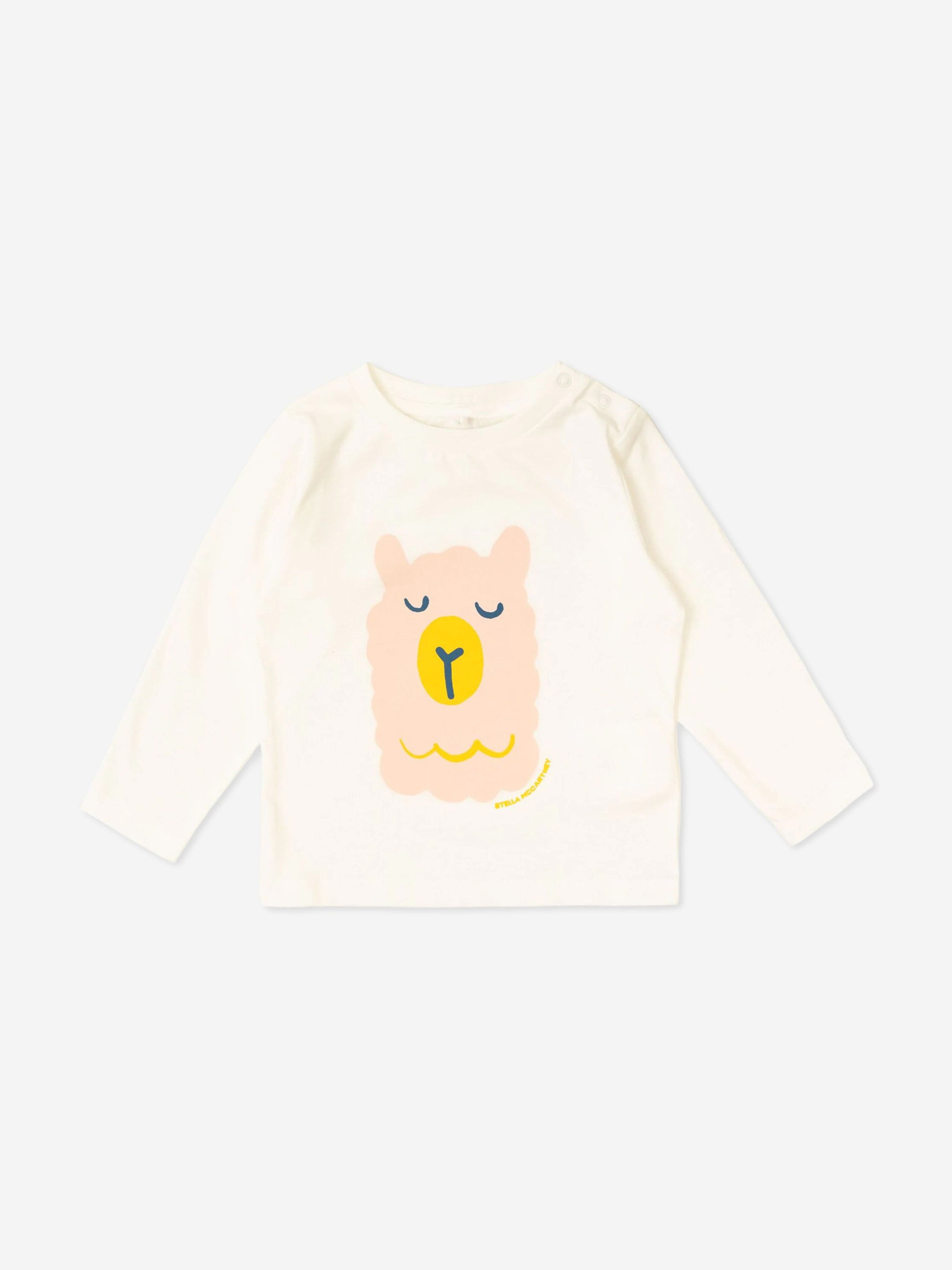 Stella McCartney Baby Girls Alpaca T-Shirt in Ivory Cheap Visit