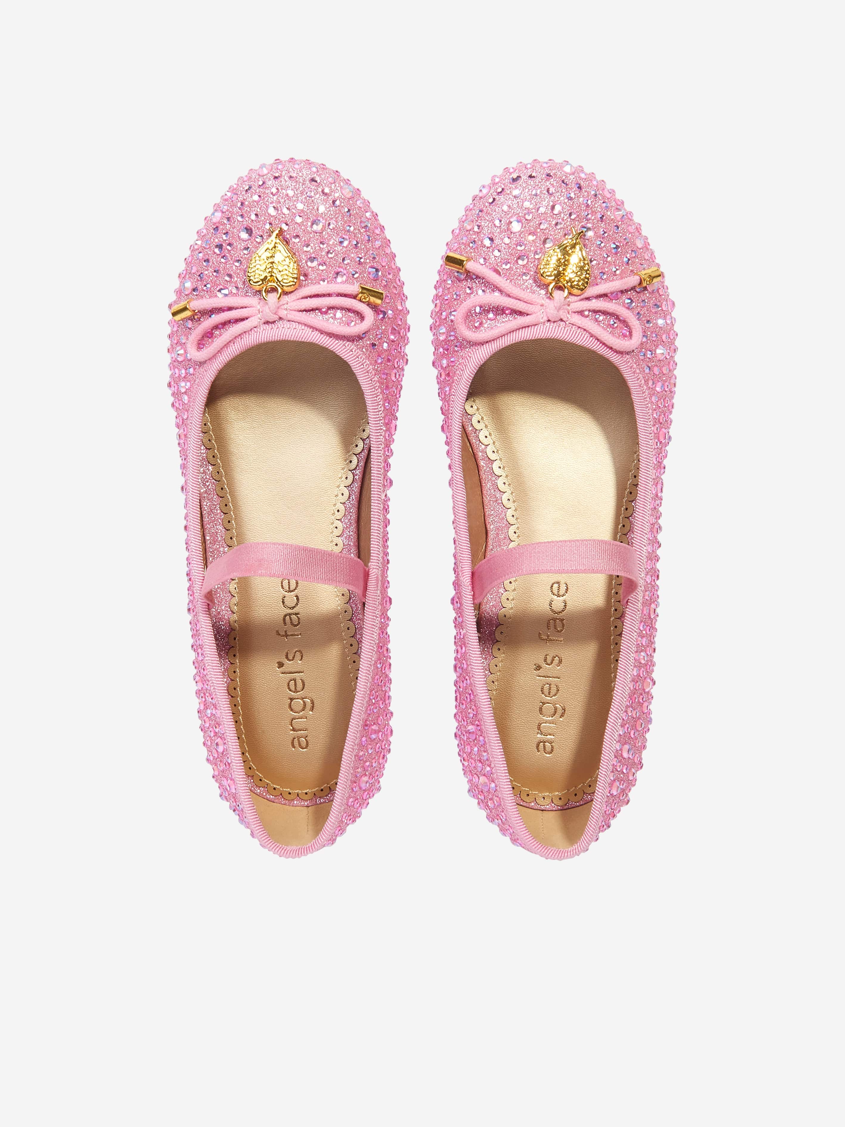 Angels Face Girls Maya Crystal Pumps in Pink Quality From China Cheap