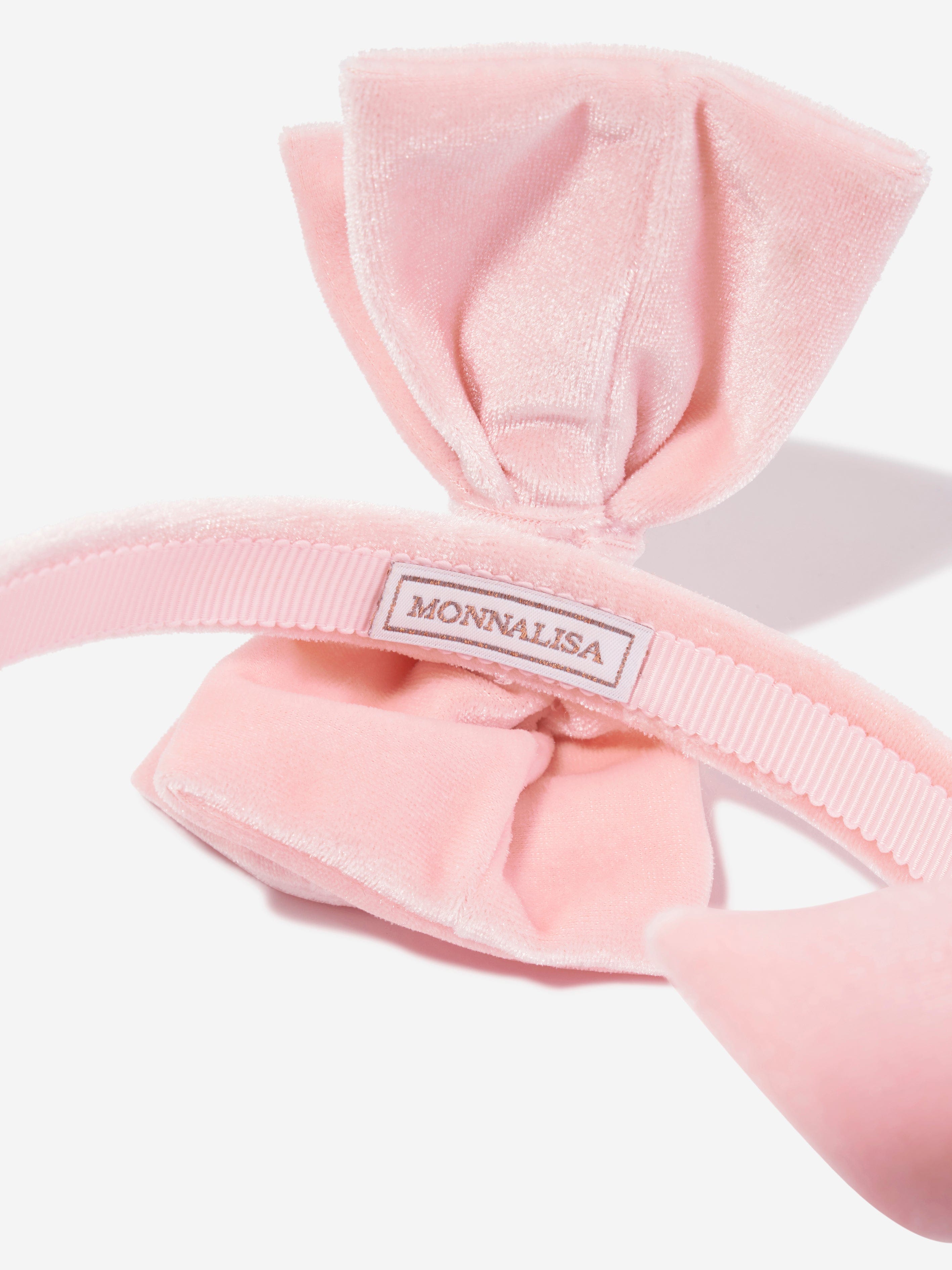Monnalisa Girls Double Rose Headband in Pink Discount 2025 New