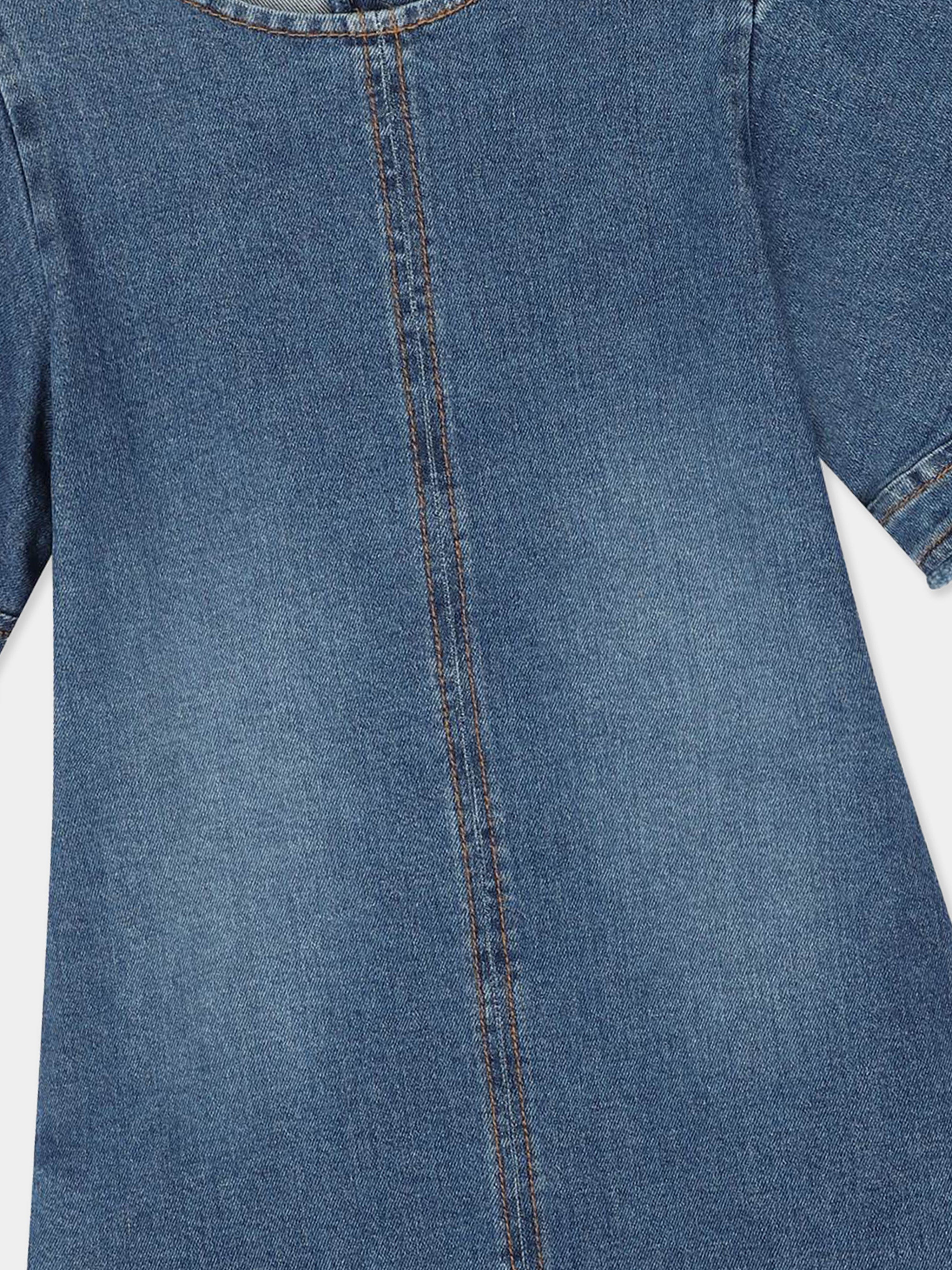 Chlo¨¦ Girls Denim Dress in Blue From China Cheap Pice