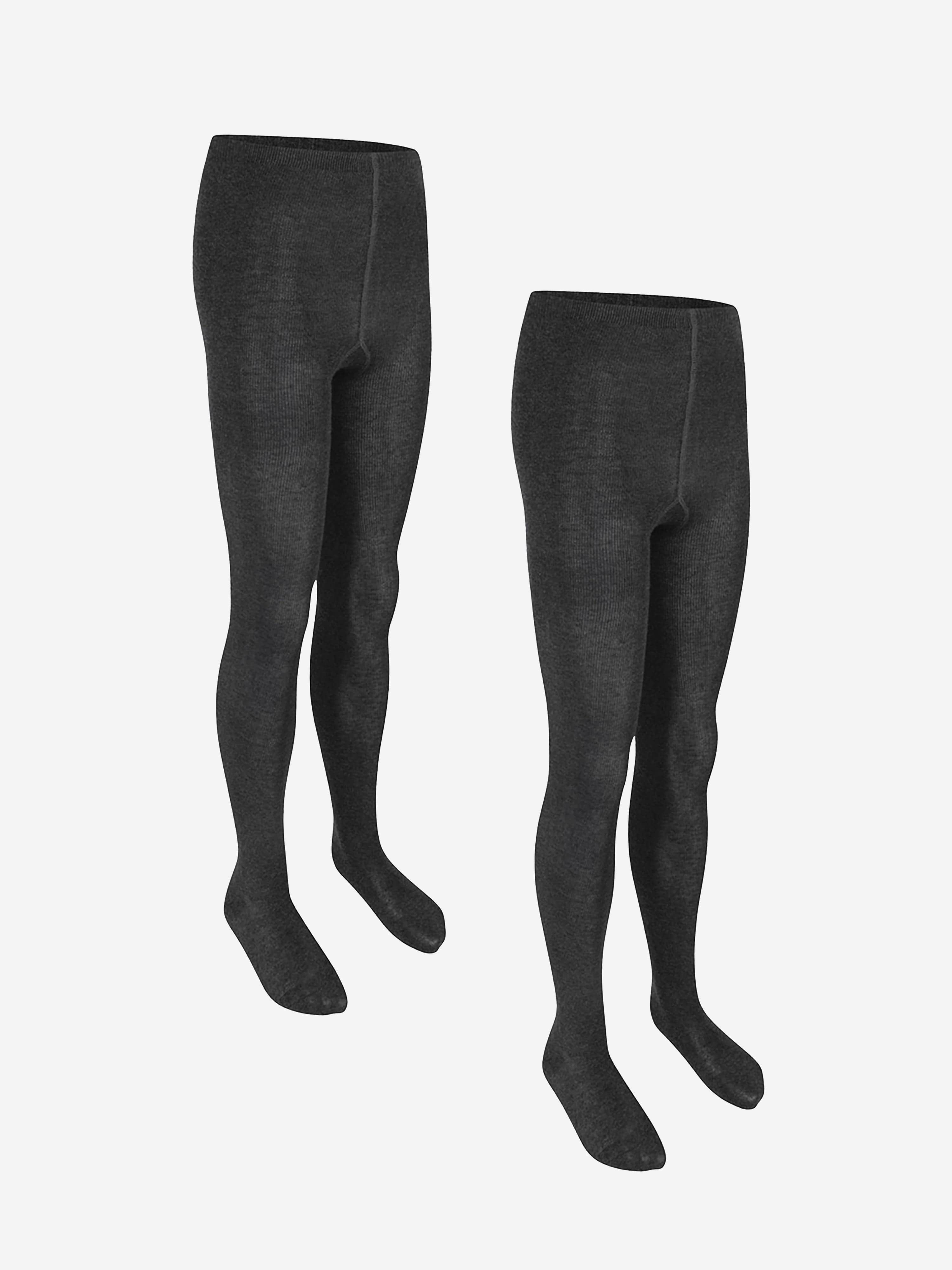 Zeco Girls School Cotton Tights (2 Pack) in Black Best Sale Cheap Online